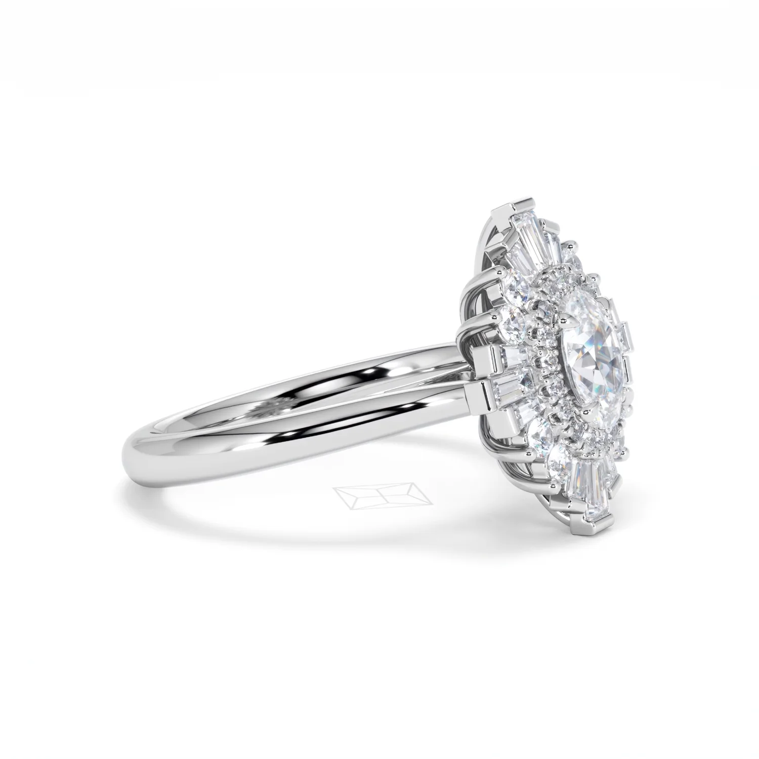 The Radiance Lab Diamond Ring 1.08ct H/SI Set in 9K White Gold - Image 23
