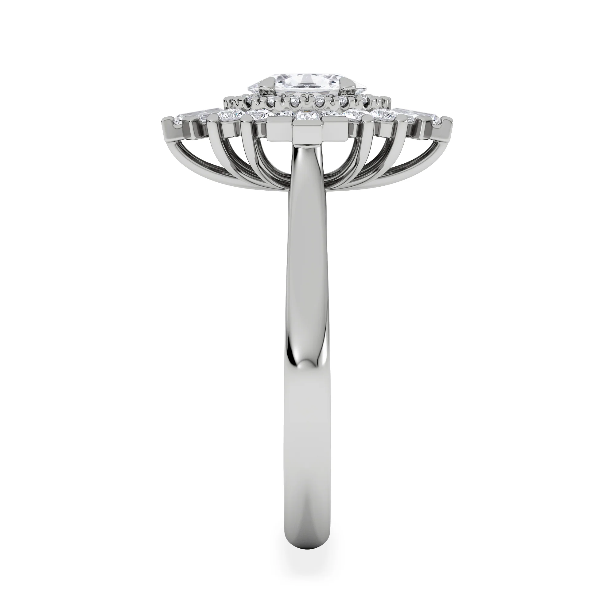 The Radiance Lab Diamond Ring 1.08ct H/SI Set in 9K White Gold - Image 4