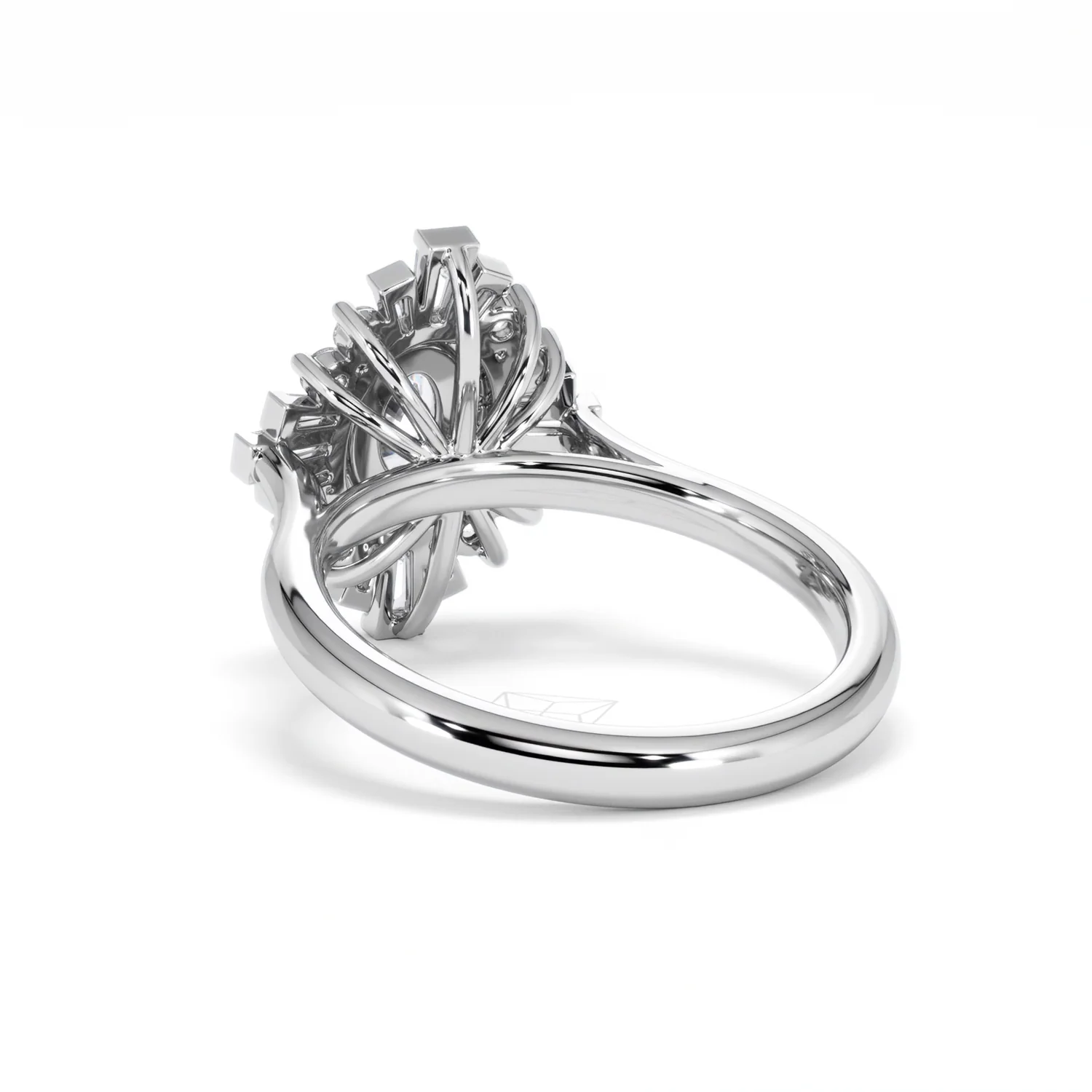 The Radiance Lab Diamond Ring 1.08ct H/SI Set in 9K White Gold - Image 56
