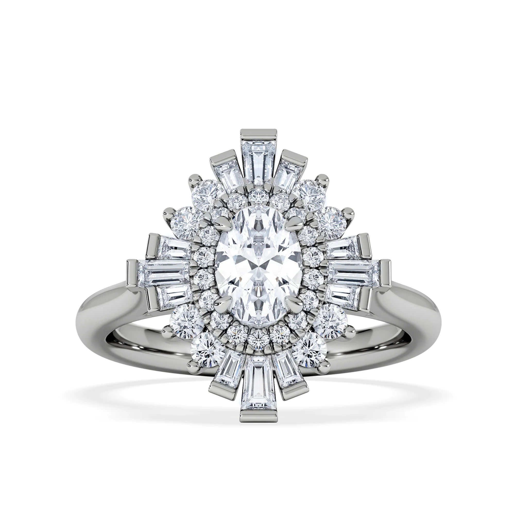The Radiance Lab Diamond Ring 1.08ct H/SI Set in 9K White Gold - Image 6