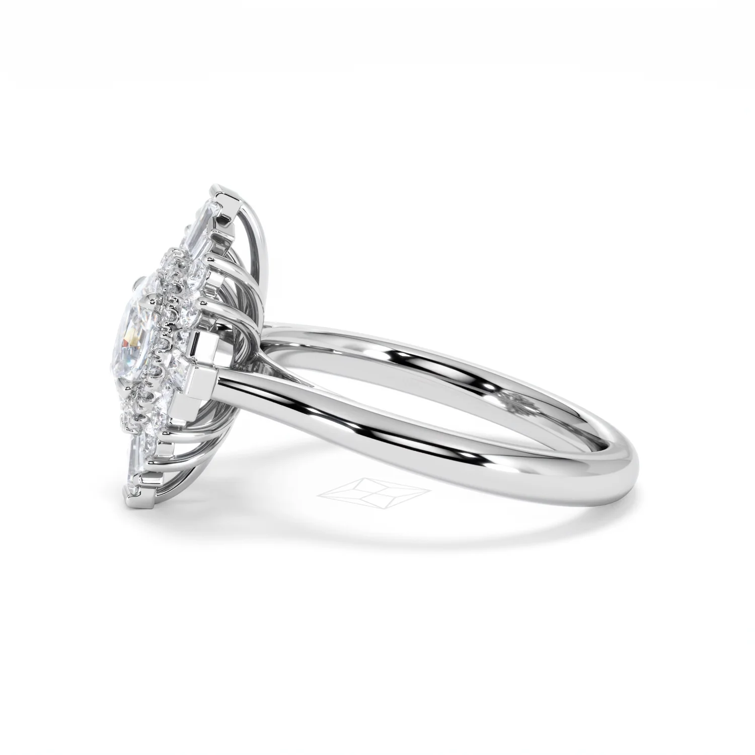 The Radiance Lab Diamond Ring 1.08ct H/SI Set in 9K White Gold - Image 72