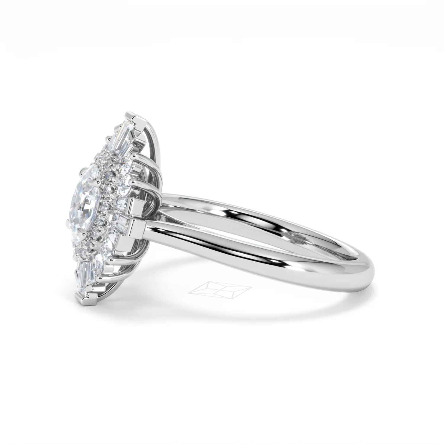 The Radiance Lab Diamond Ring 1.08ct H/SI Set in 9K White Gold - Image 74