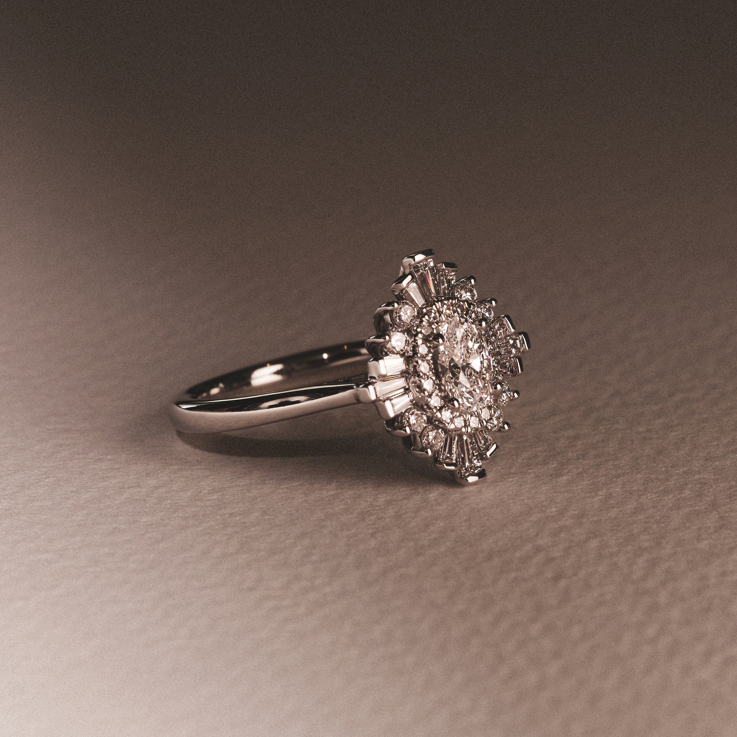 The Radiance Lab Diamond Ring 1.08ct H/SI Set in 9K White Gold - Image 8