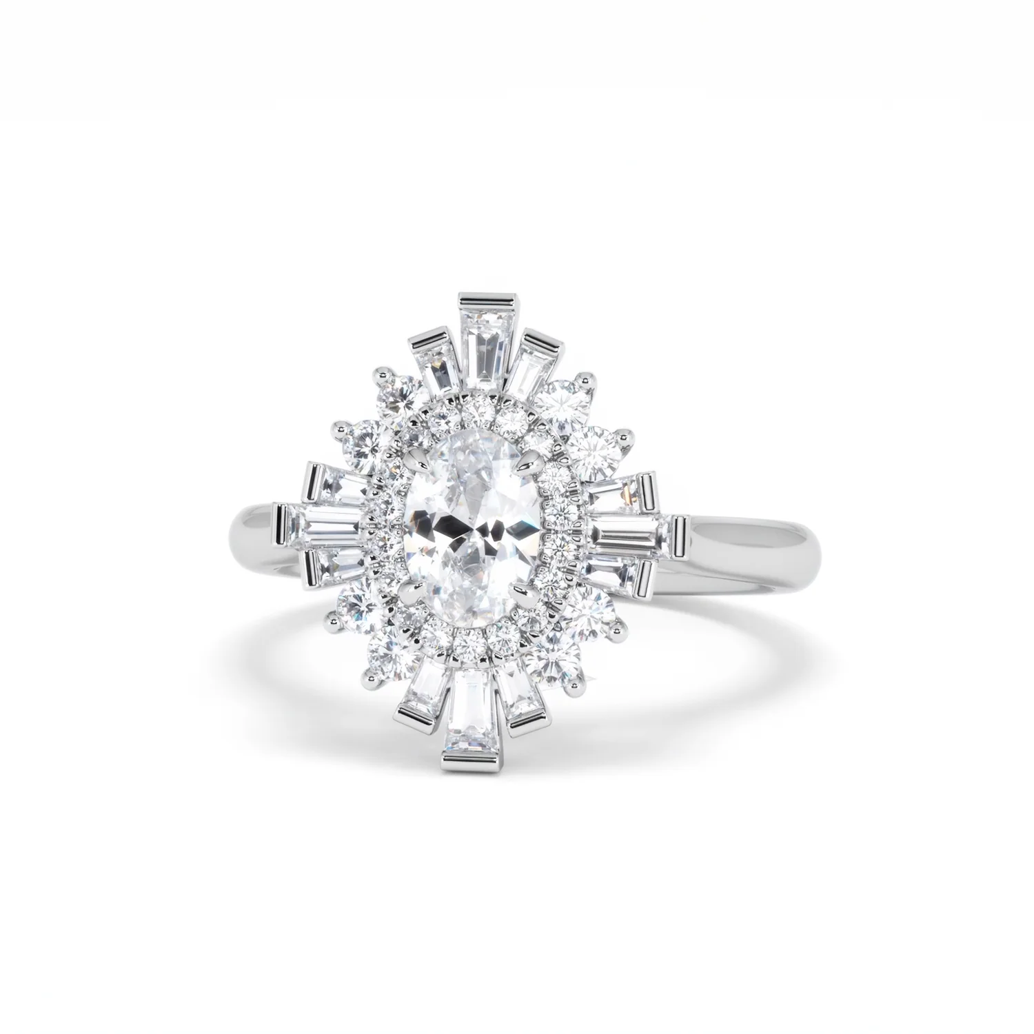 The Radiance Lab Diamond Ring 1.08ct H/SI Set in 9K White Gold - Image 88