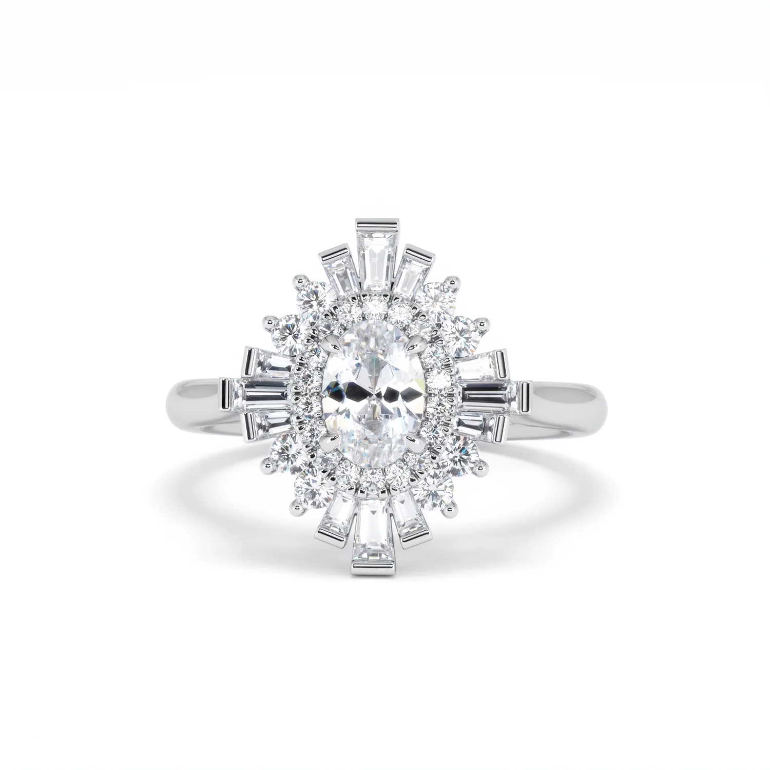 The Radiance Lab Diamond Ring 1.08ct H/SI Set in 9K White Gold - Image 89