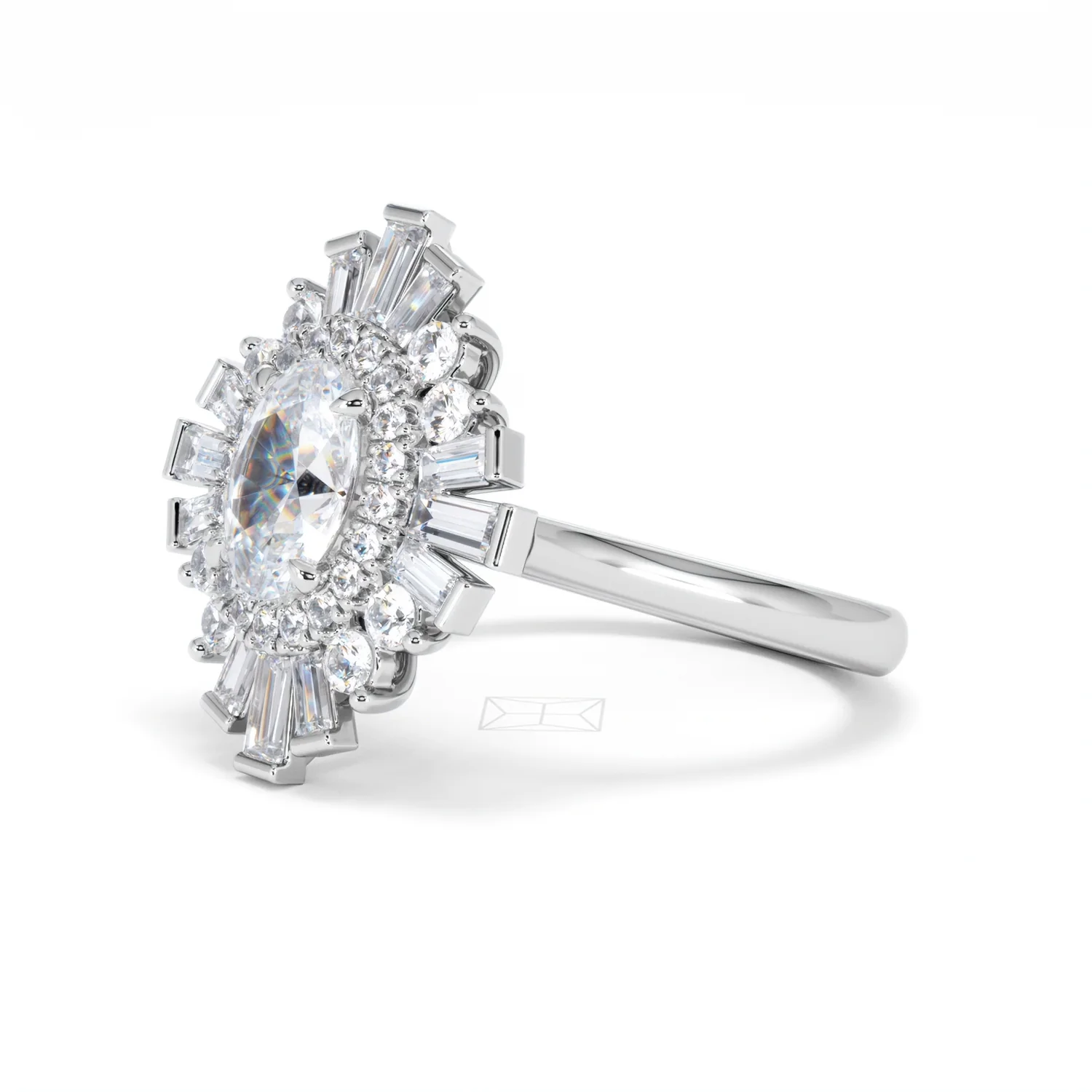 The Radiance Lab Diamond Ring 2.00ct H/SI Set in 9K White Gold - Image 78