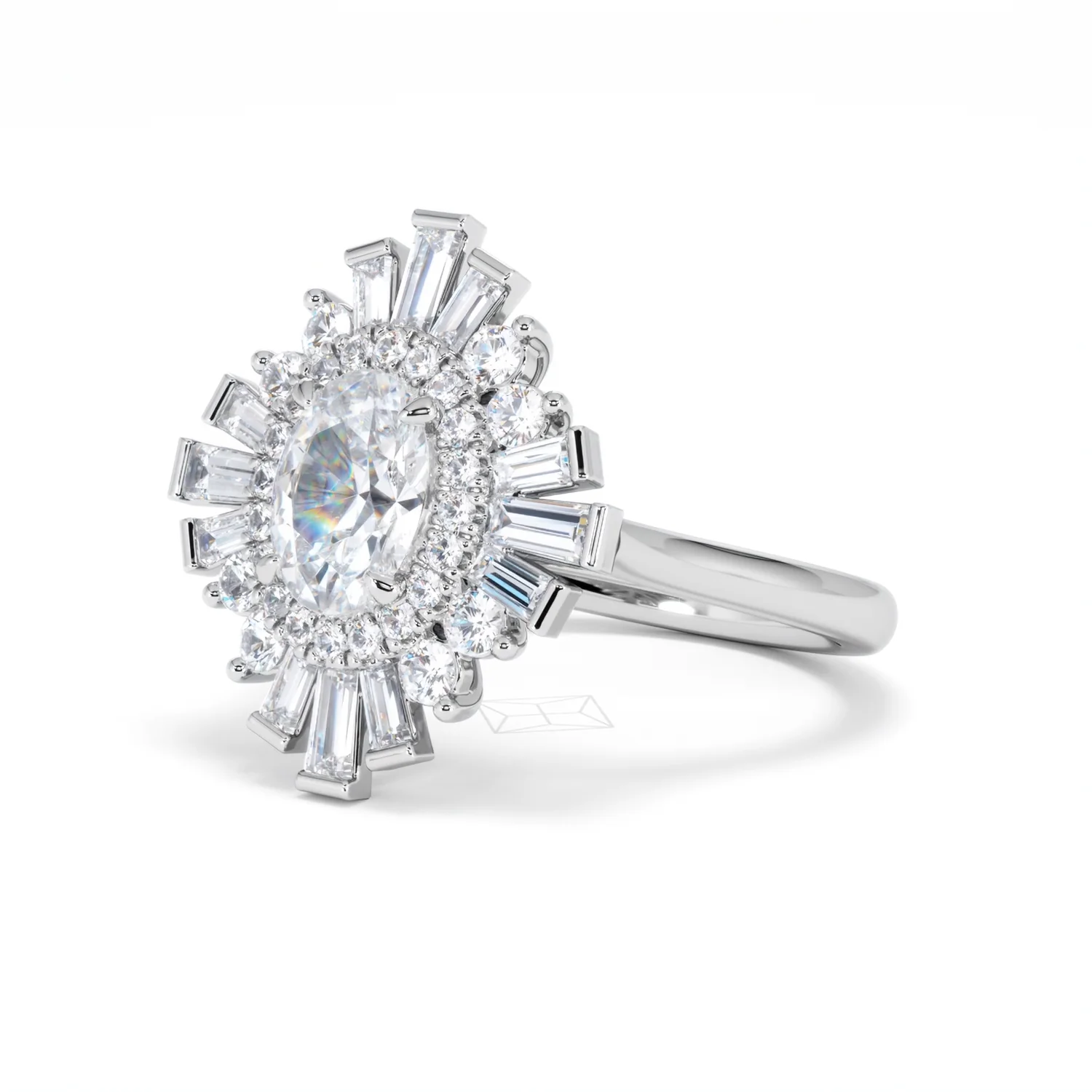The Radiance Lab Diamond Ring 2.00ct H/SI Set in 9K White Gold - Image 81