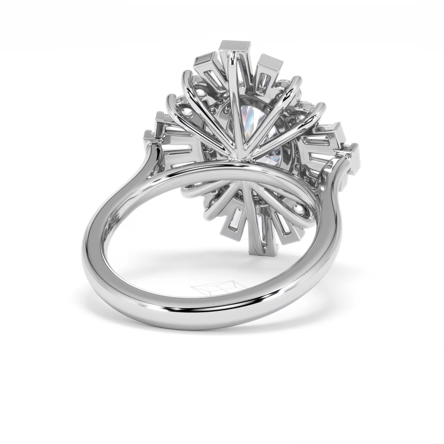 The Radiance Lab Diamond Ring 3.35ct H/SI Set in 18K White Gold - Image 46