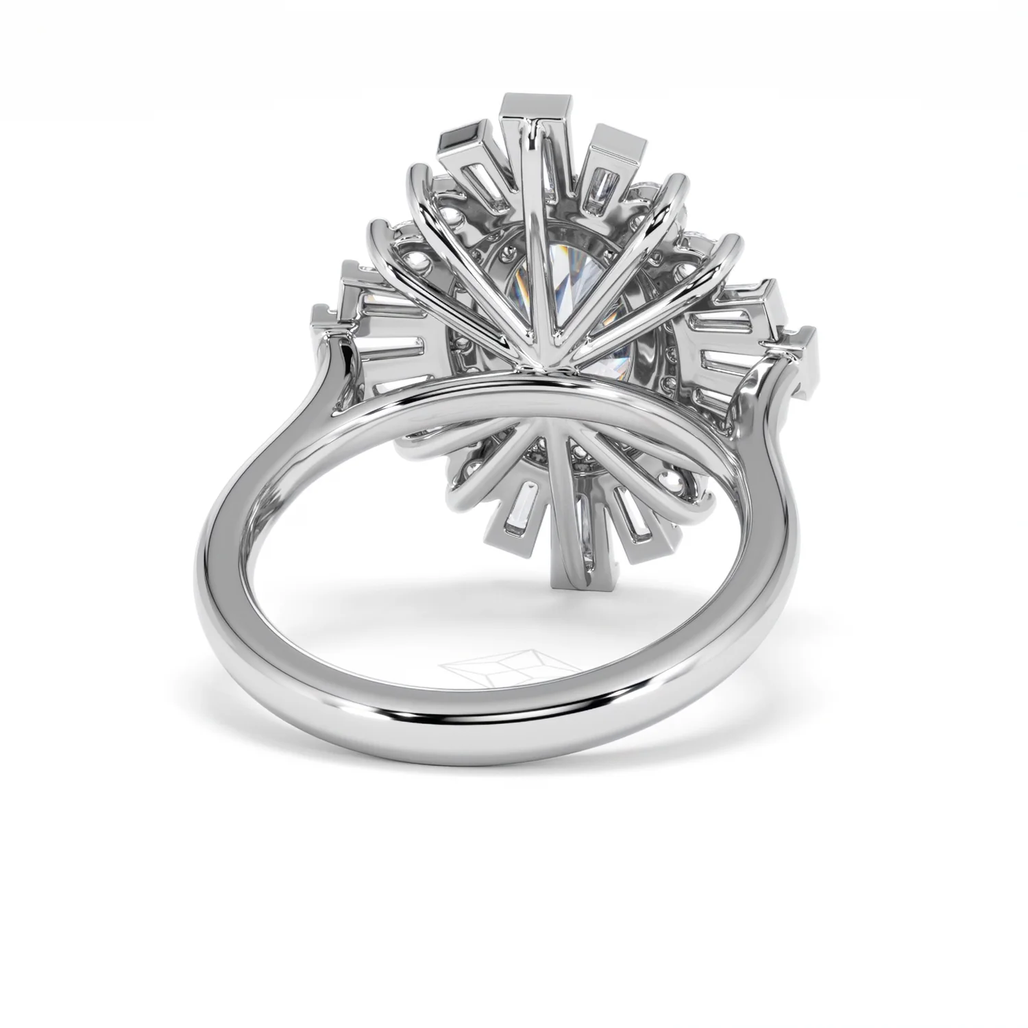 The Radiance Lab Diamond Ring 3.35ct H/SI Set in 18K White Gold - Image 47