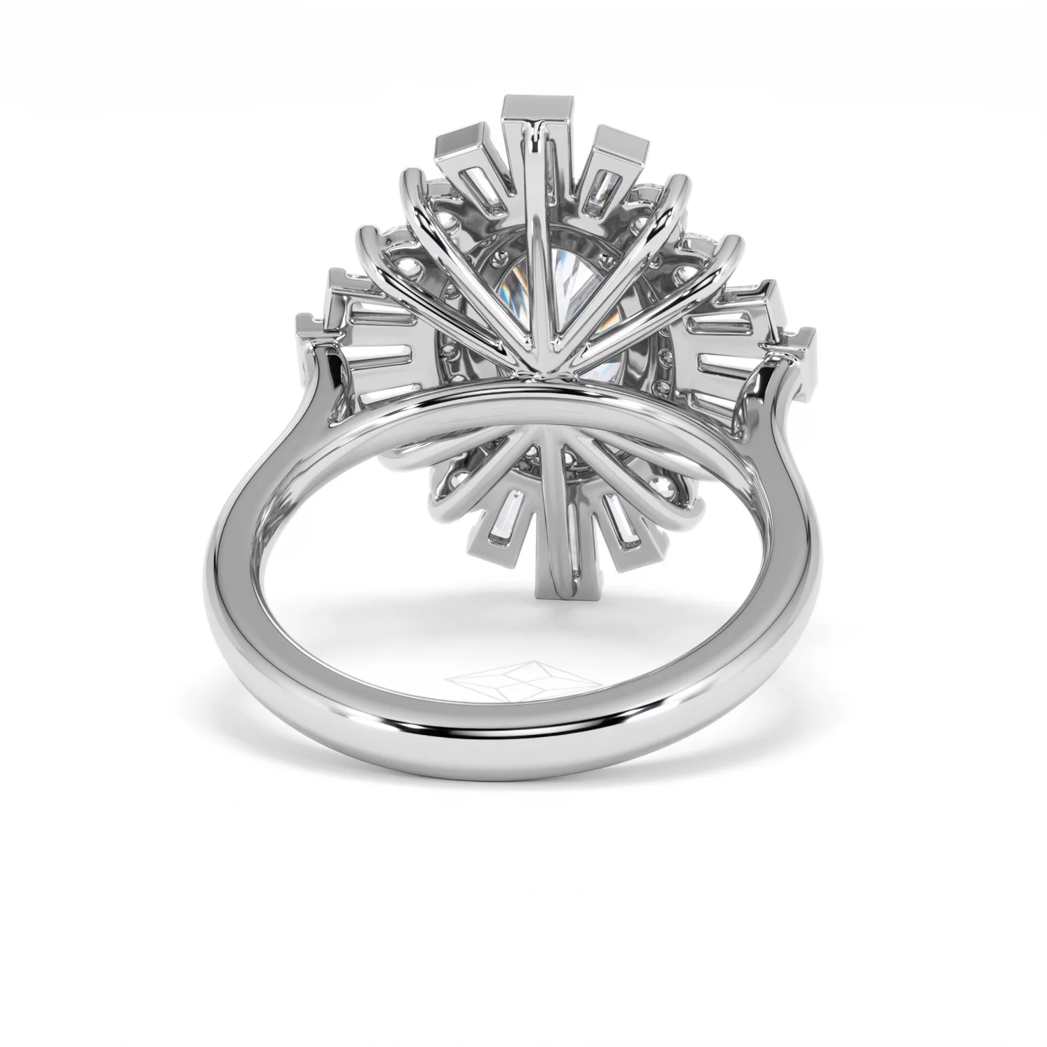 The Radiance Lab Diamond Ring 3.35ct H/SI Set in 18K White Gold - Image 48