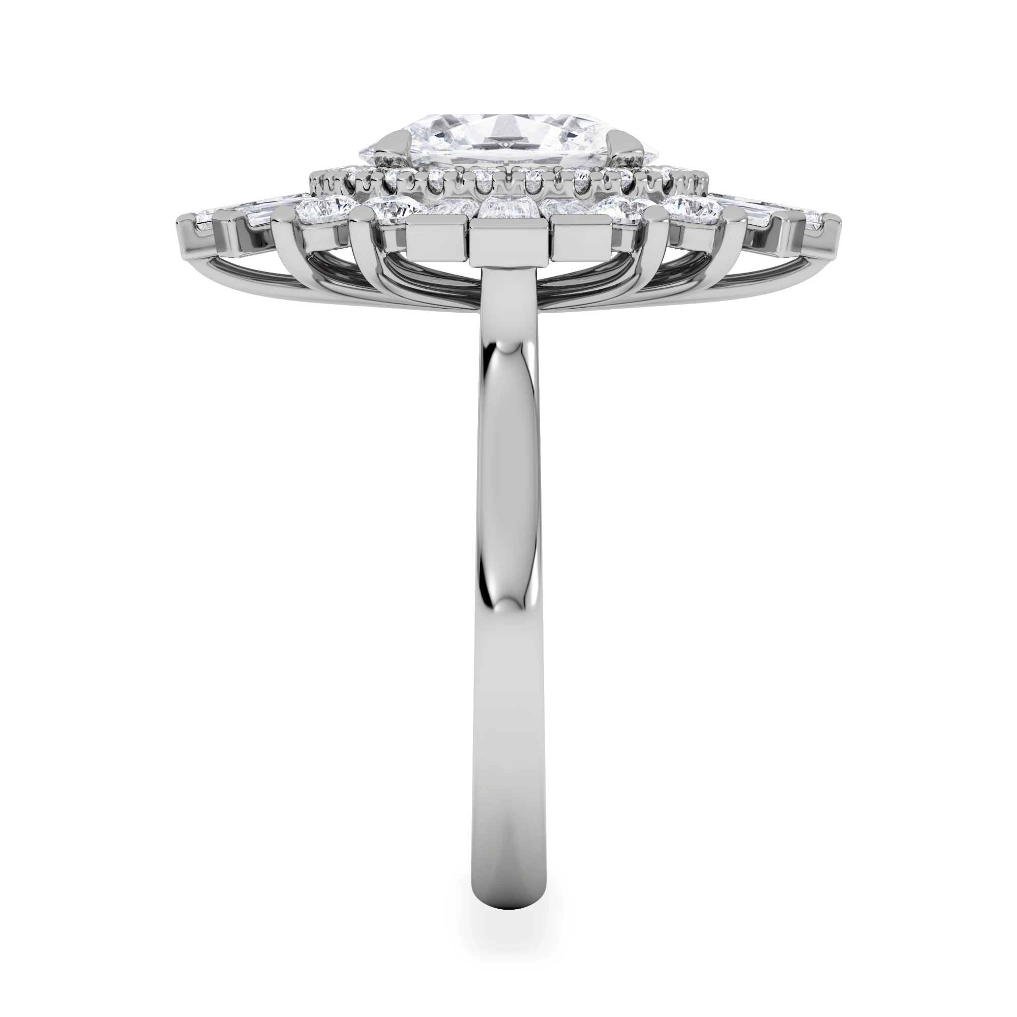 The Radiance Lab Diamond Ring 3.35ct H/SI Set in 18K White Gold - Image 5