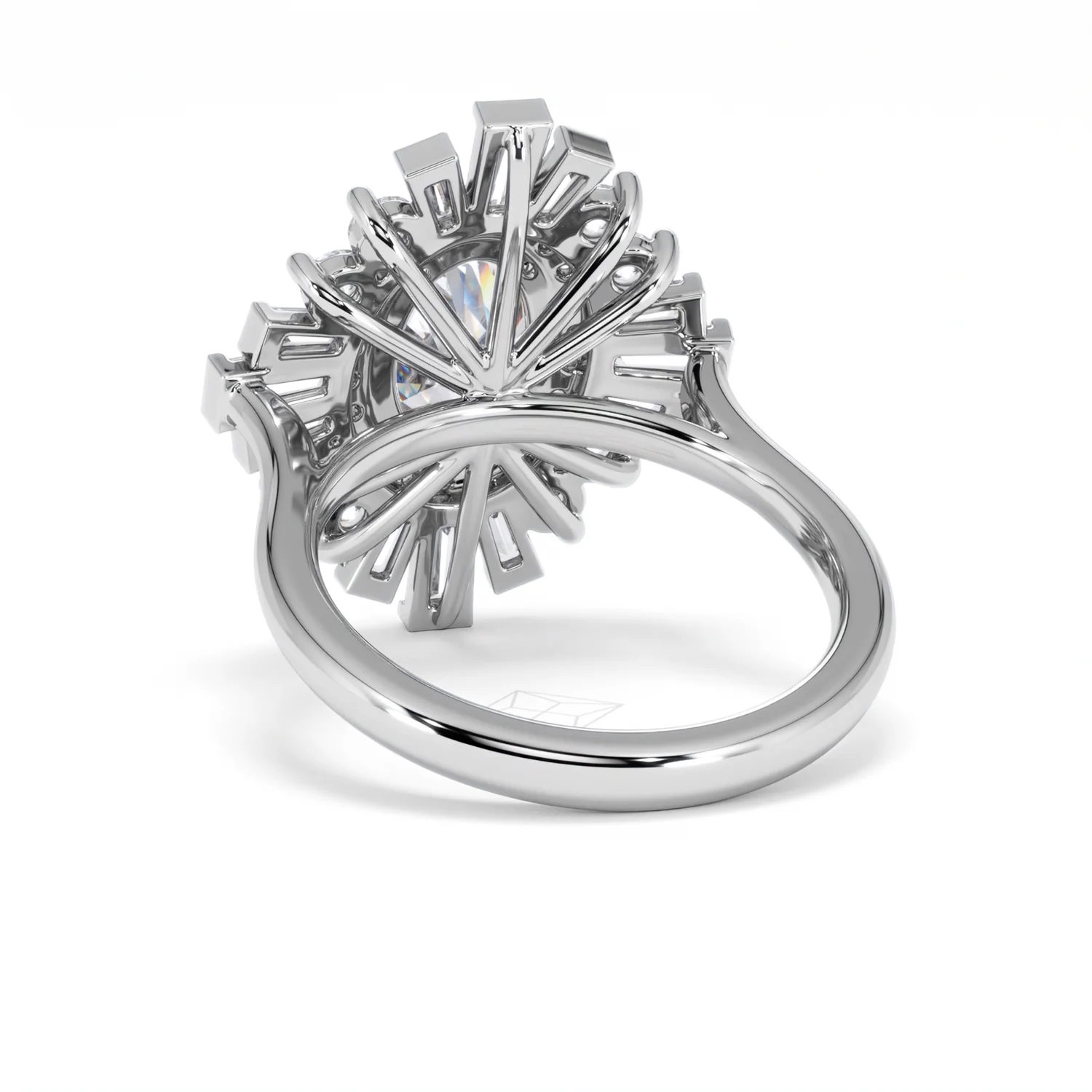 The Radiance Lab Diamond Ring 3.35ct H/SI Set in 18K White Gold - Image 54