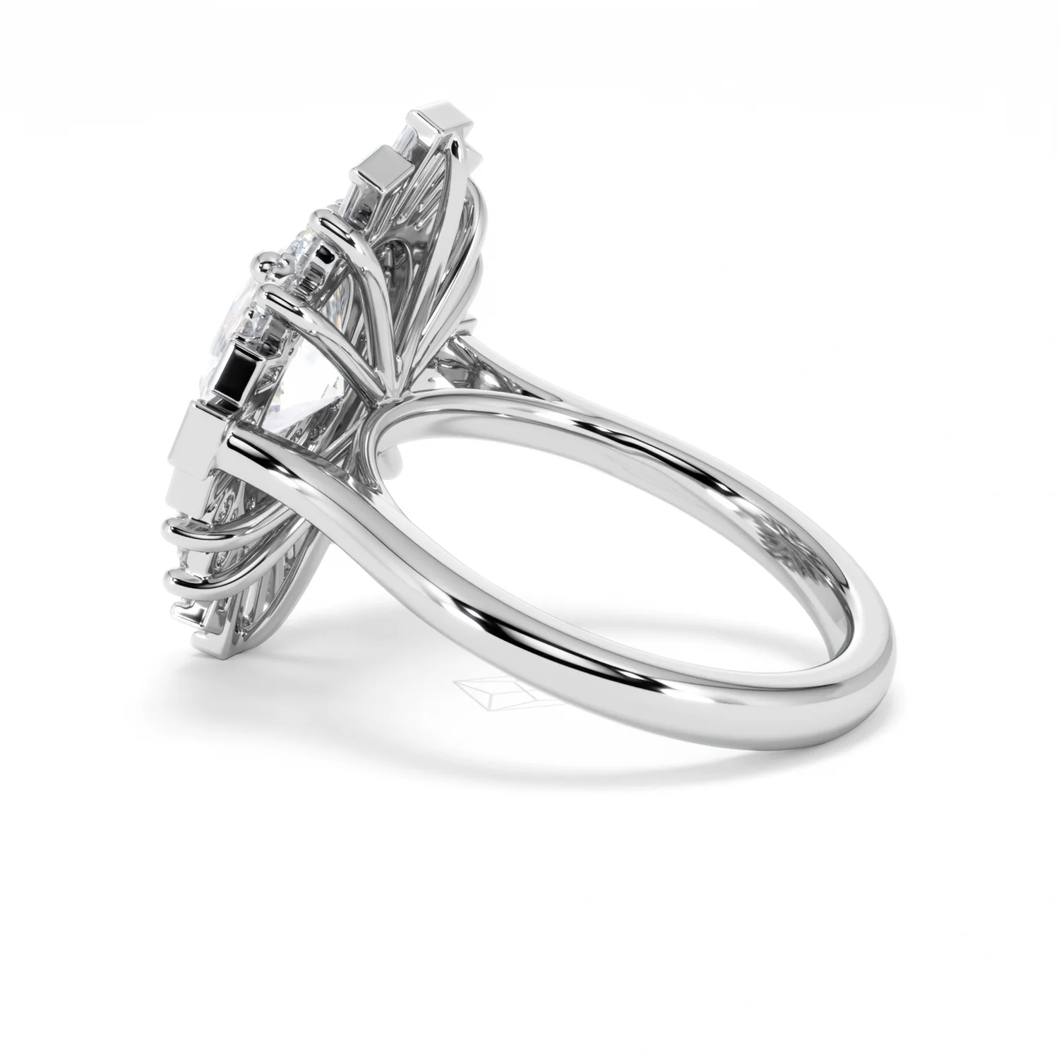 The Radiance Lab Diamond Ring 3.35ct H/SI Set in 18K White Gold - Image 64