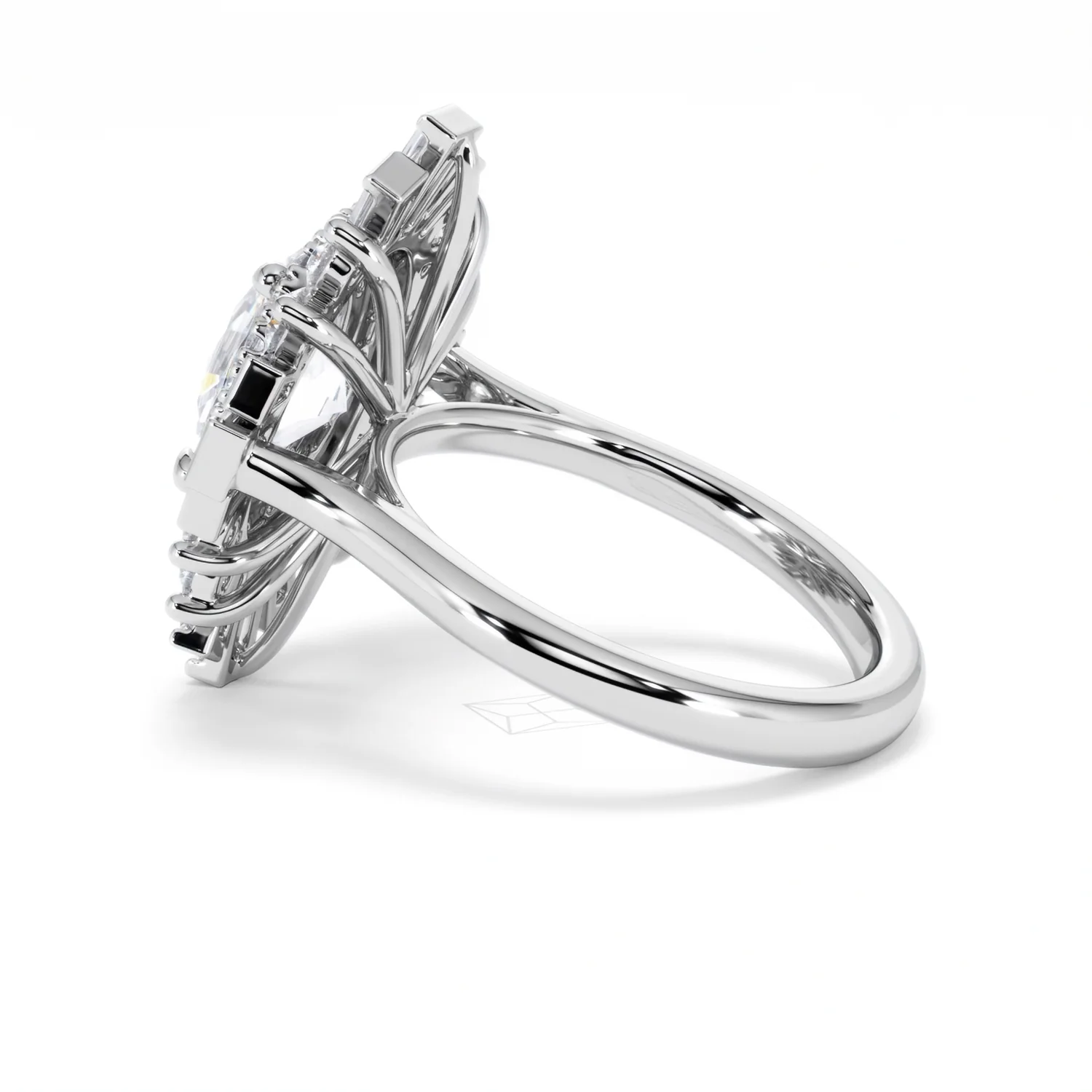 The Radiance Lab Diamond Ring 3.35ct H/SI Set in 18K White Gold - Image 65