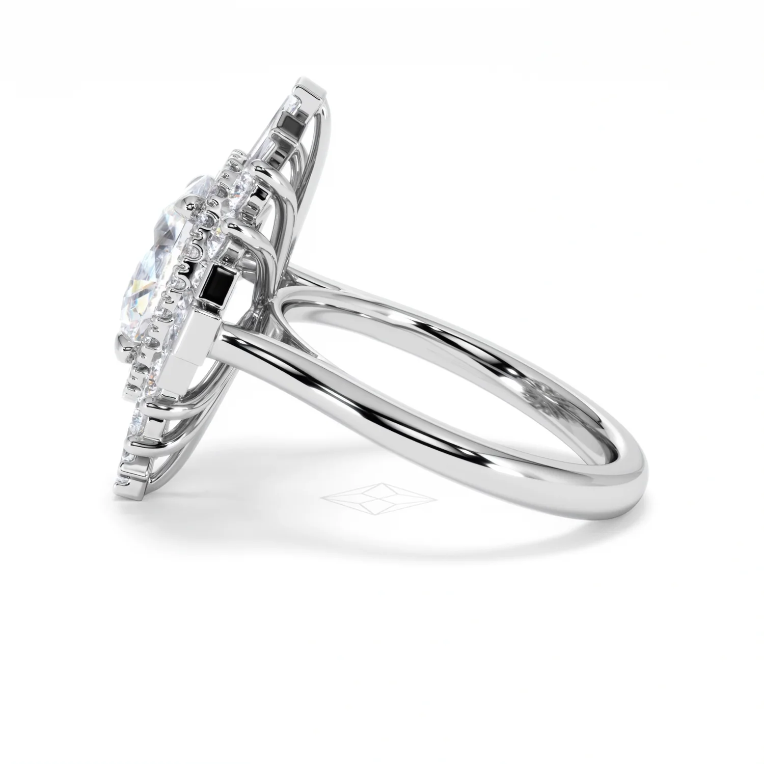 The Radiance Lab Diamond Ring 3.35ct H/SI Set in 18K White Gold - Image 69