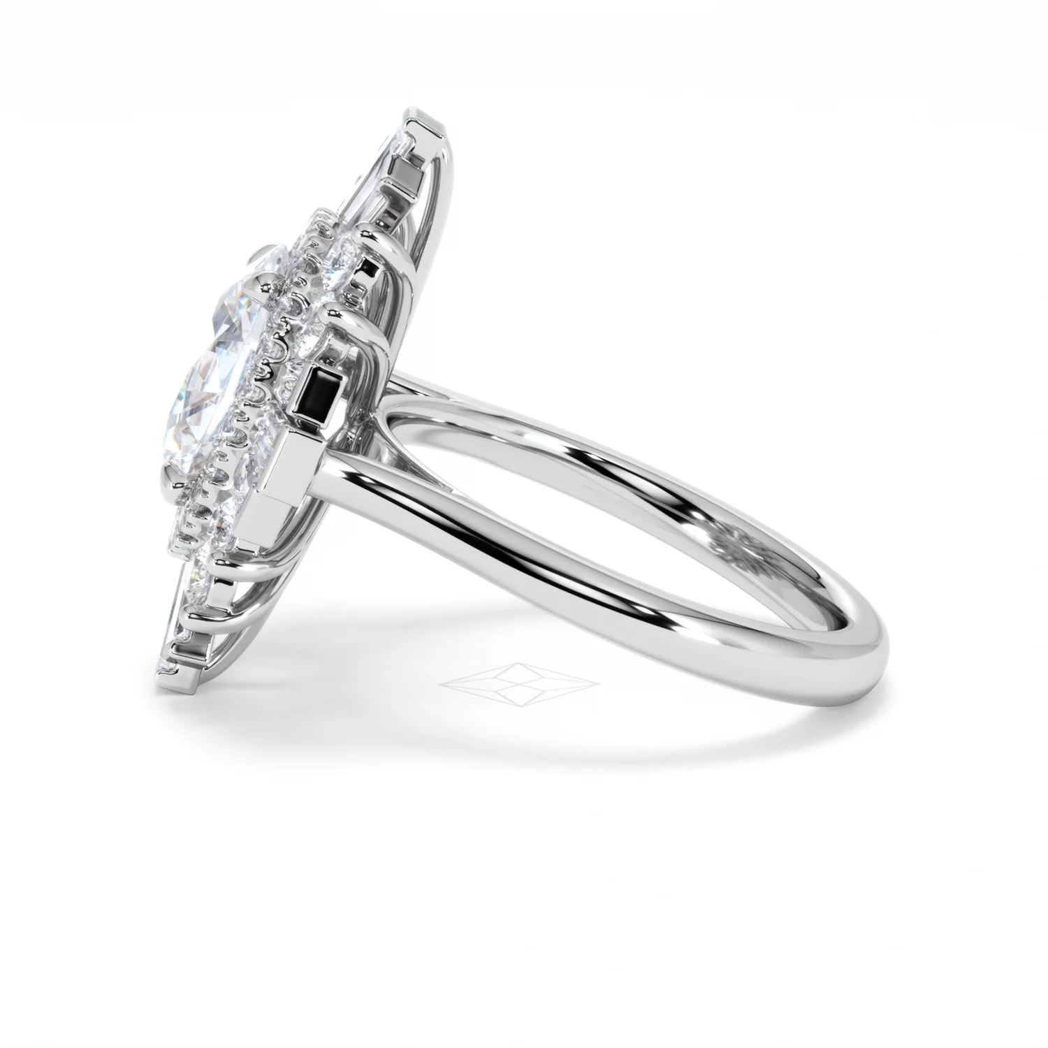 The Radiance Lab Diamond Ring 3.35ct H/SI Set in 18K White Gold - Image 70