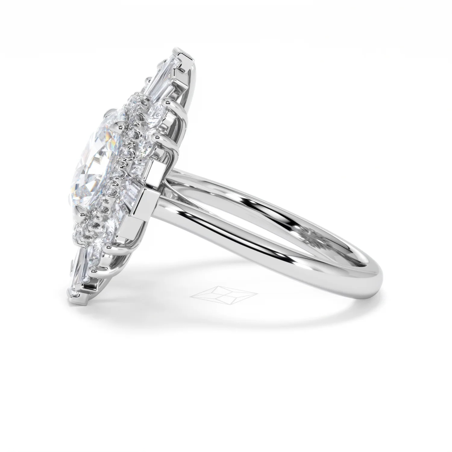 The Radiance Lab Diamond Ring 3.35ct H/SI Set in 18K White Gold - Image 72