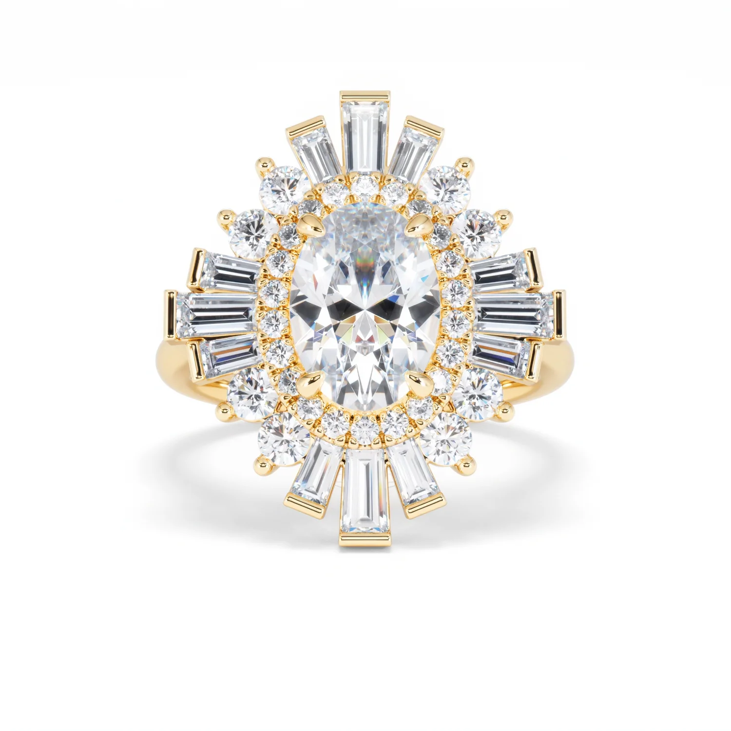 The Radiance Lab Diamond Ring 3.35ct H/SI SetI in 18K Gold - Image 10