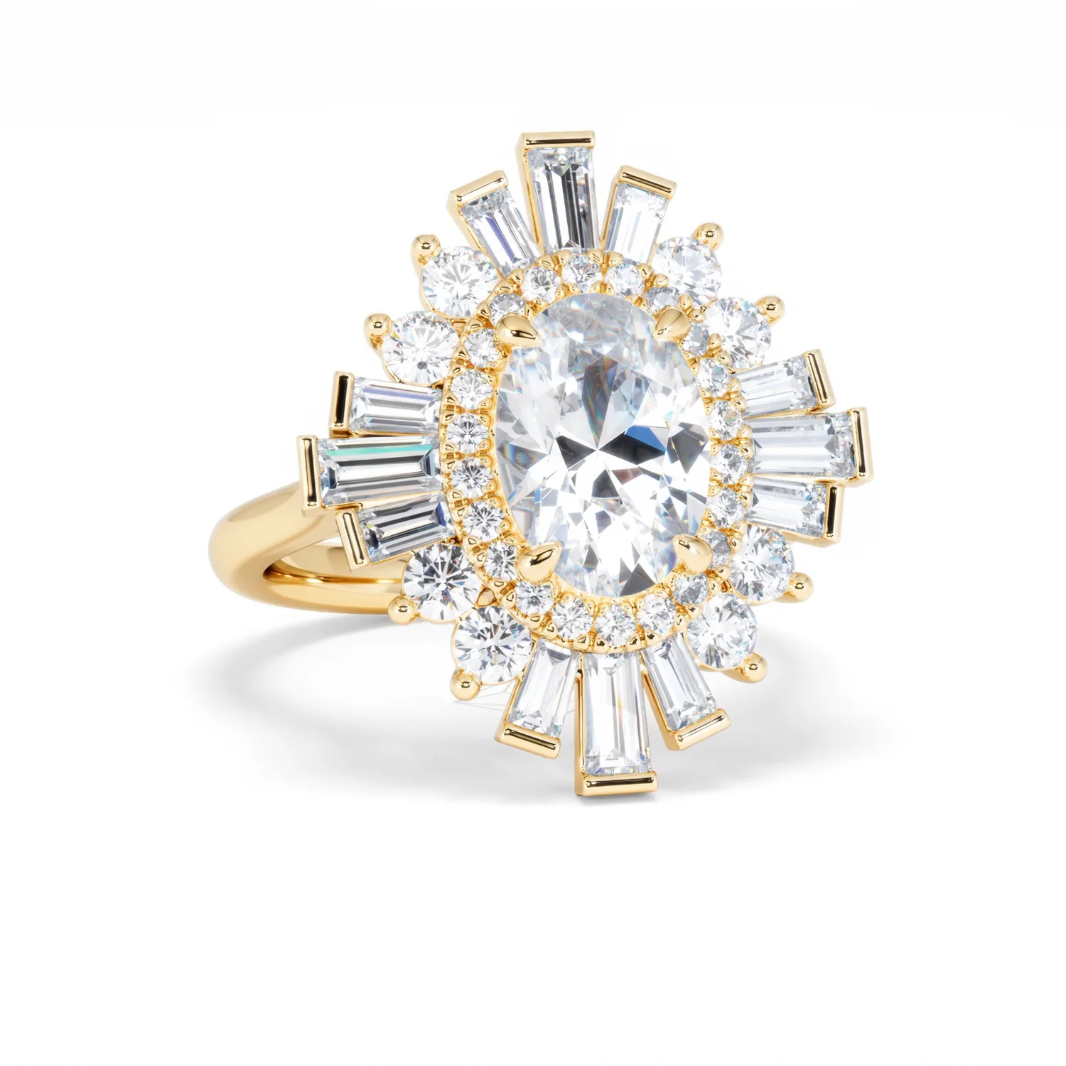 The Radiance Lab Diamond Ring 3.35ct H/SI SetI in 18K Gold - Image 13