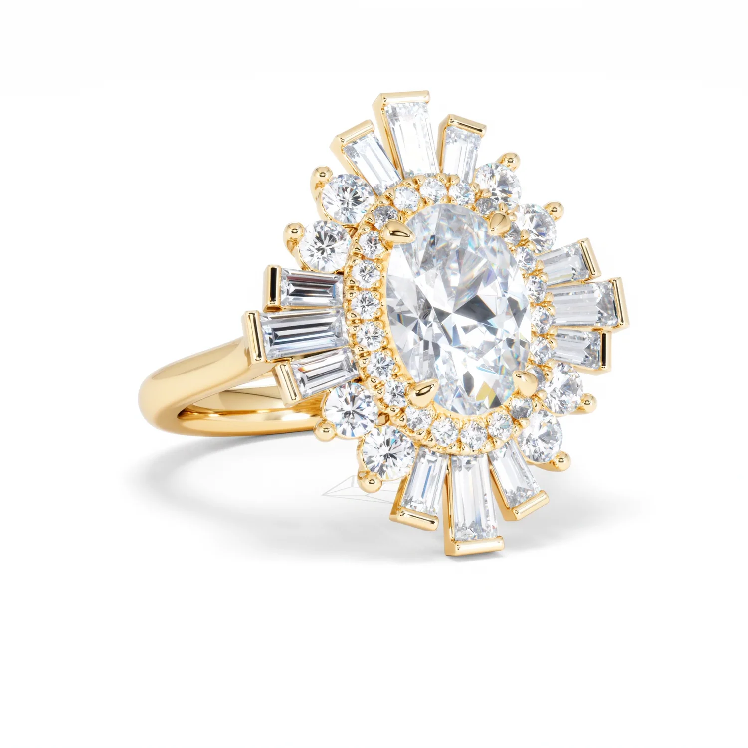 The Radiance Lab Diamond Ring 3.35ct H/SI SetI in 18K Gold - Image 15
