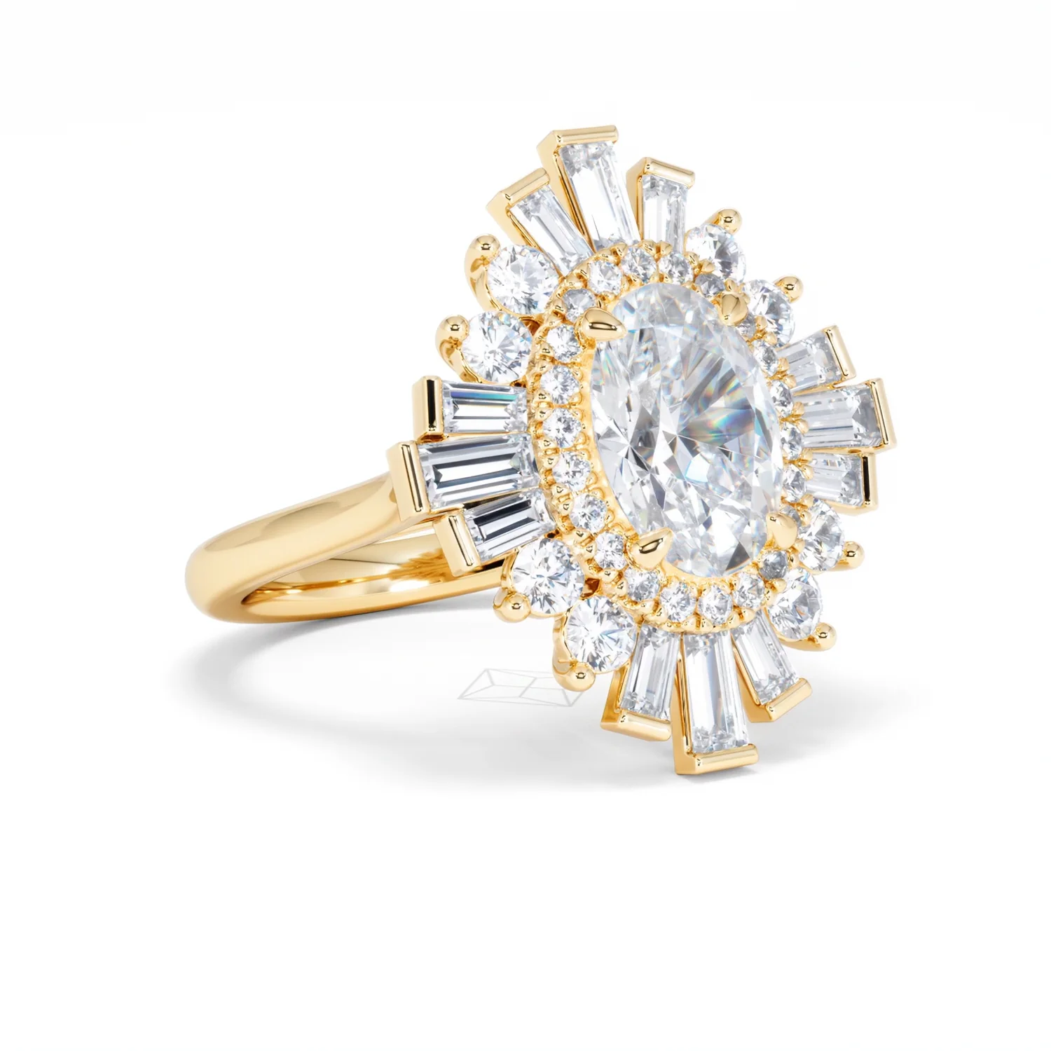The Radiance Lab Diamond Ring 3.35ct H/SI SetI in 18K Gold - Image 17