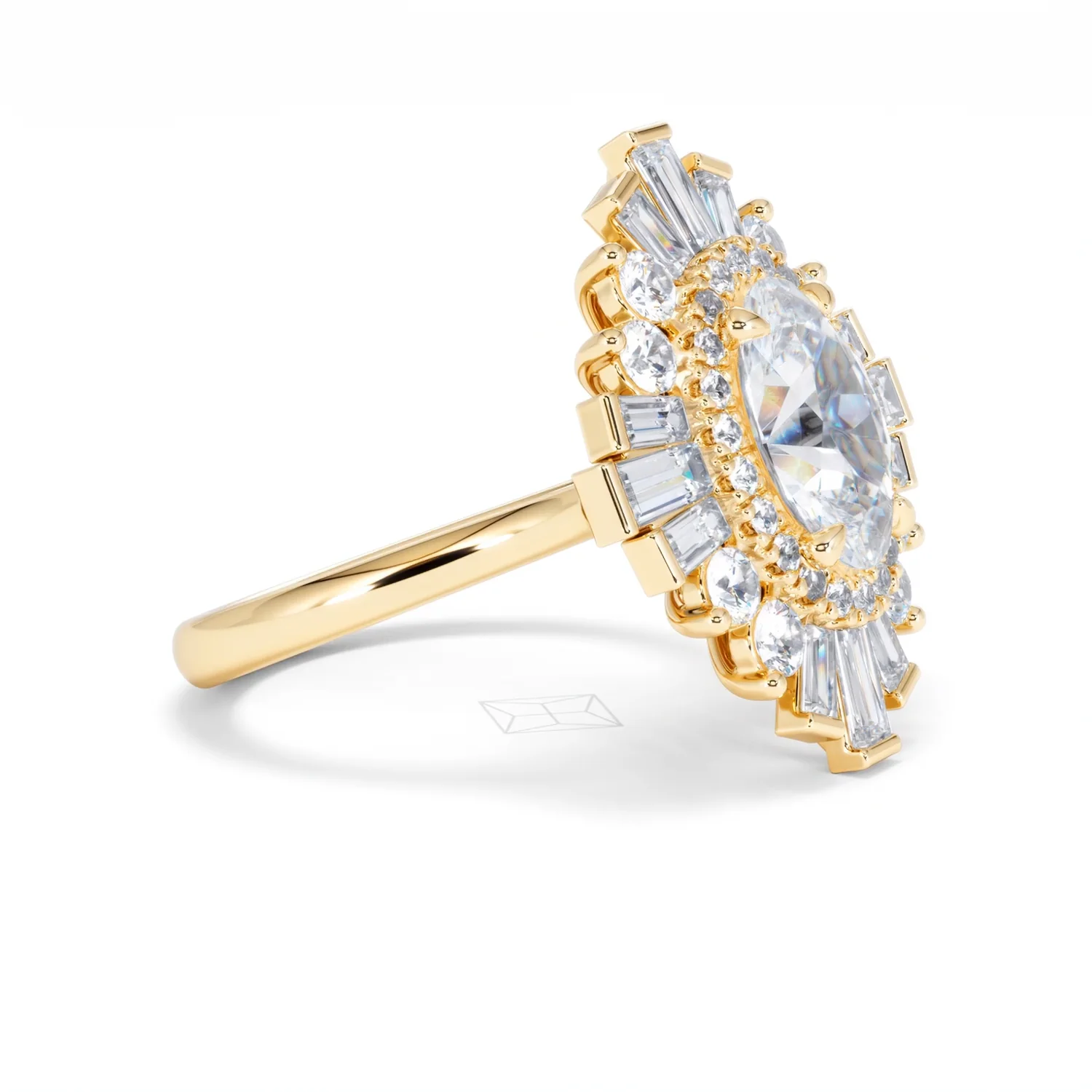 The Radiance Lab Diamond Ring 3.35ct H/SI SetI in 18K Gold - Image 23