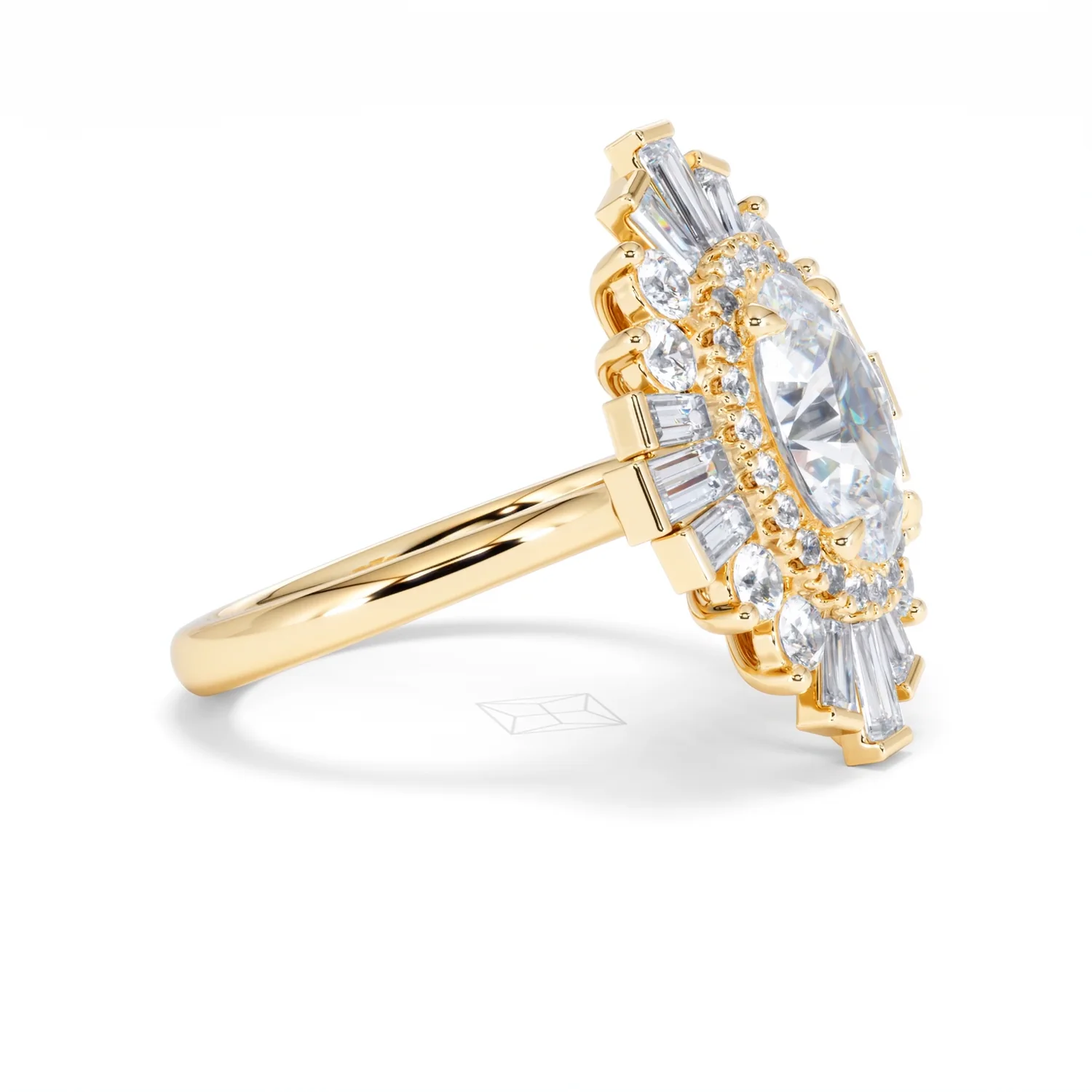 The Radiance Lab Diamond Ring 3.35ct H/SI SetI in 18K Gold - Image 24