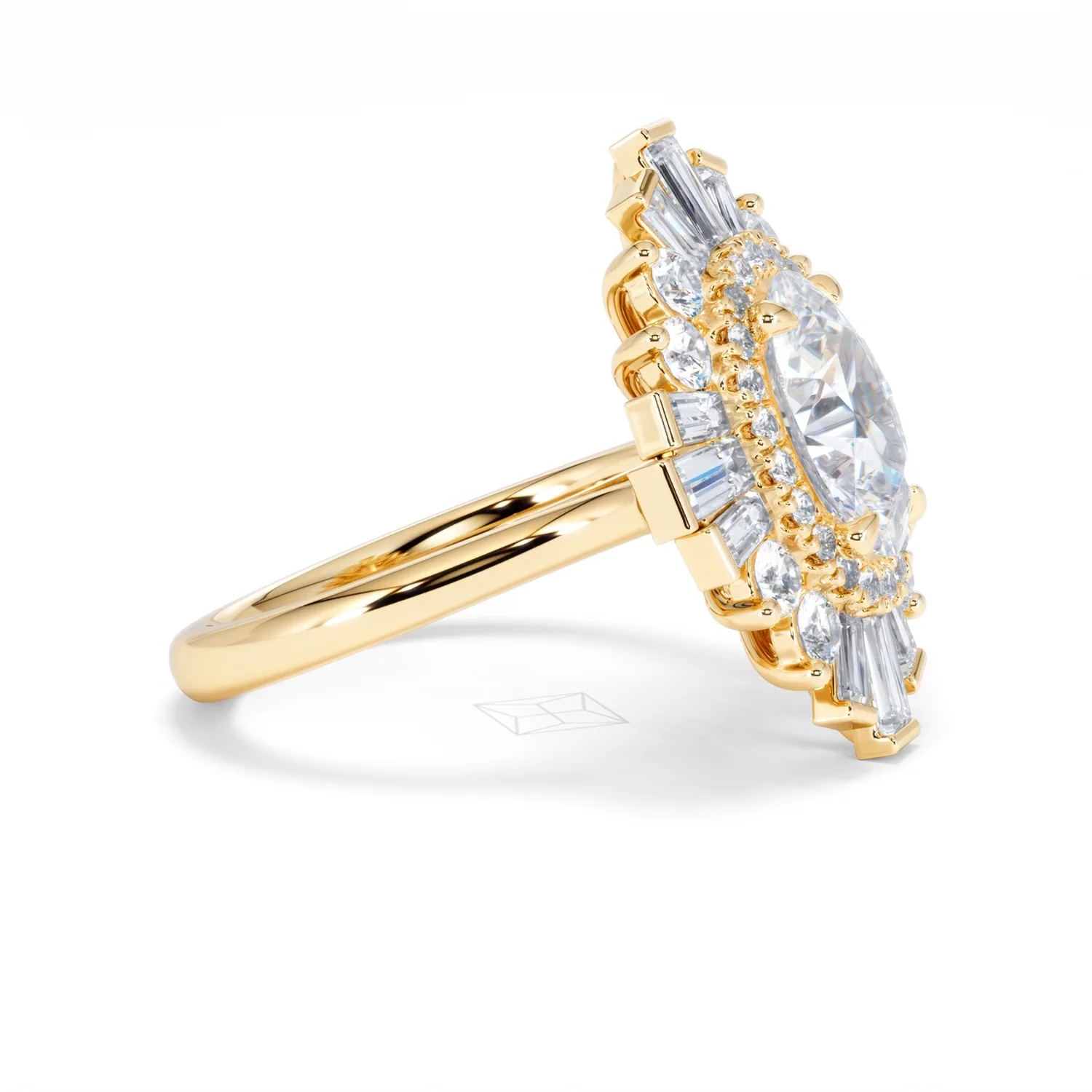 The Radiance Lab Diamond Ring 3.35ct H/SI SetI in 18K Gold - Image 25