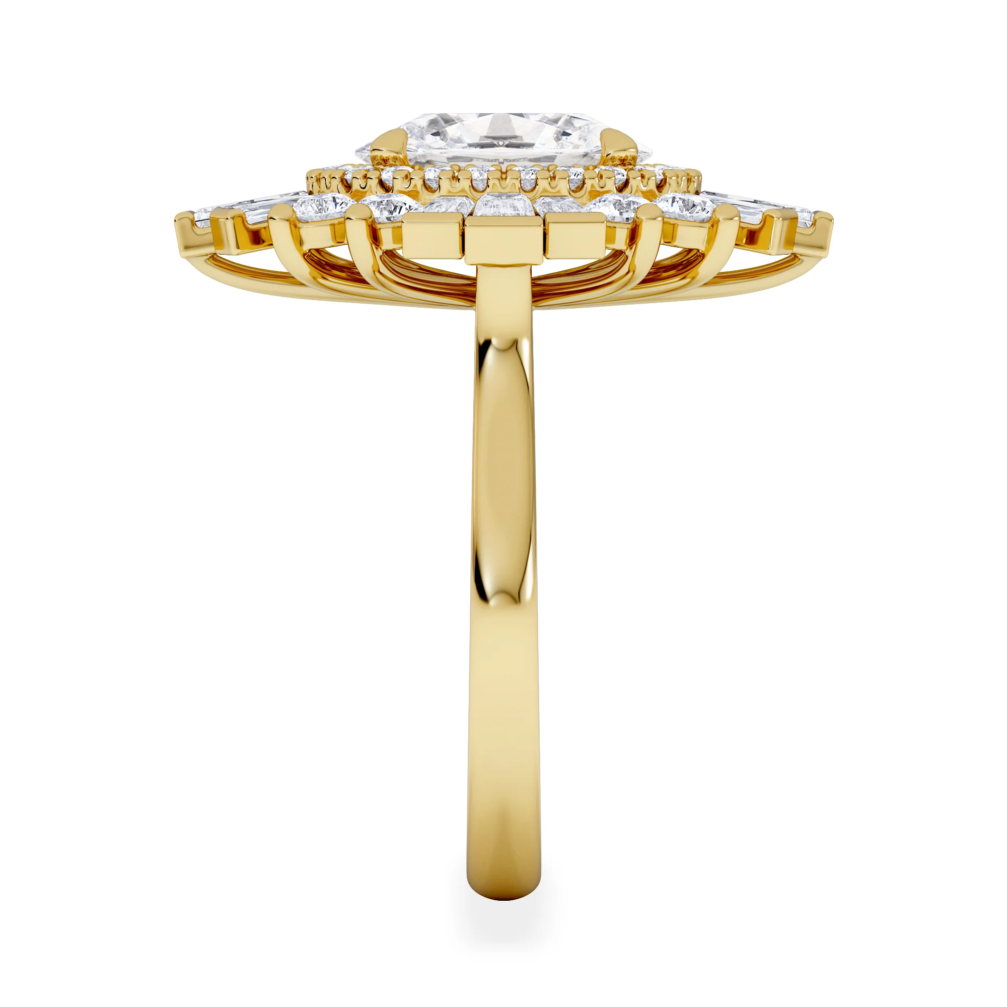 The Radiance Lab Diamond Ring 3.35ct H/SI SetI in 18K Gold - Image 5