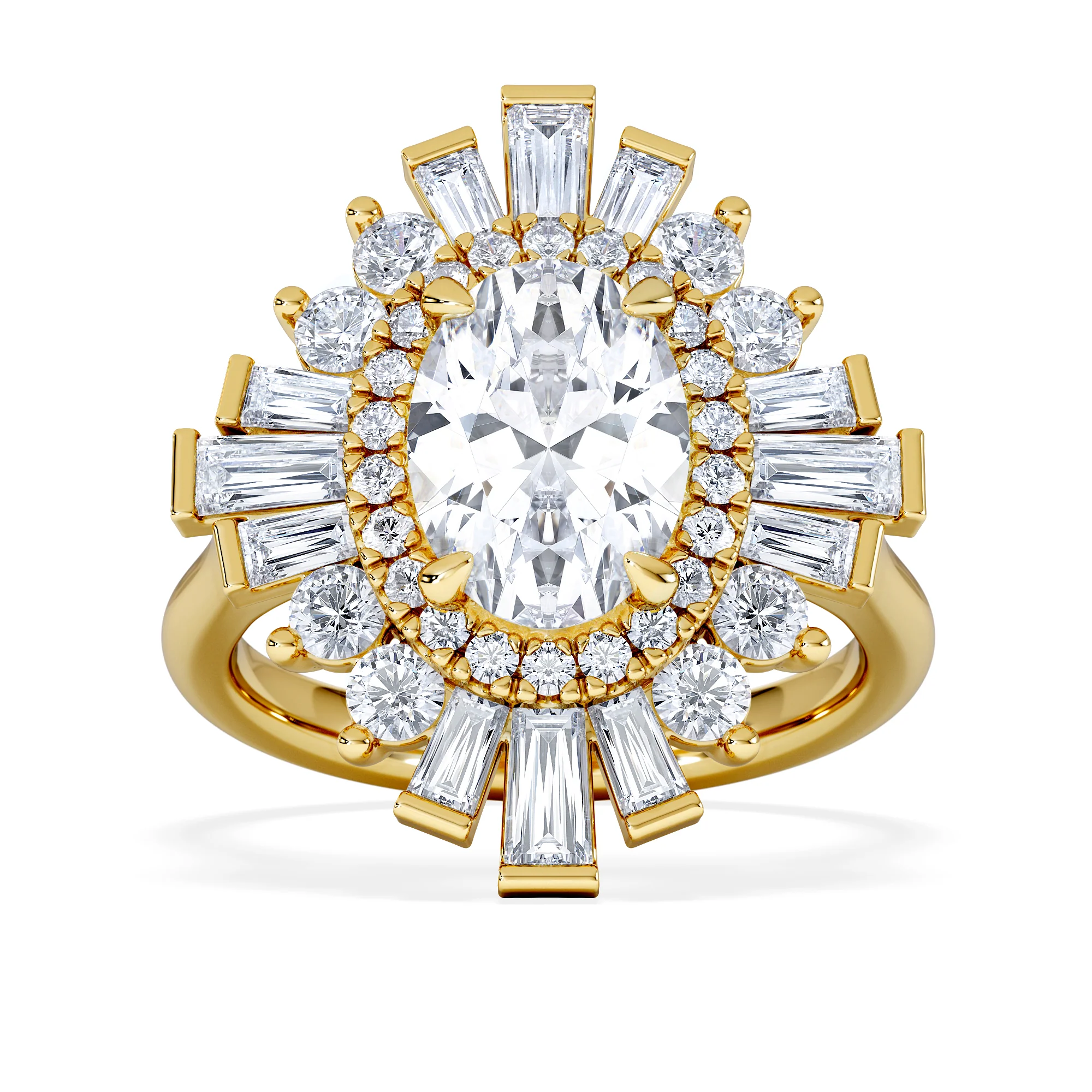 The Radiance Lab Diamond Ring 3.35ct H/SI SetI in 18K Gold - Image 7