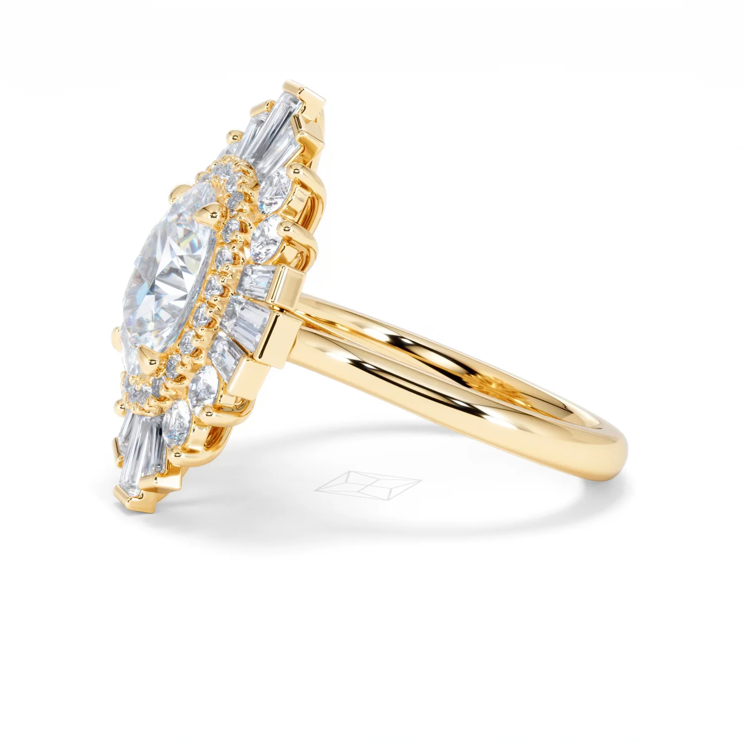 The Radiance Lab Diamond Ring 3.35ct H/SI SetI in 18K Gold - Image 74