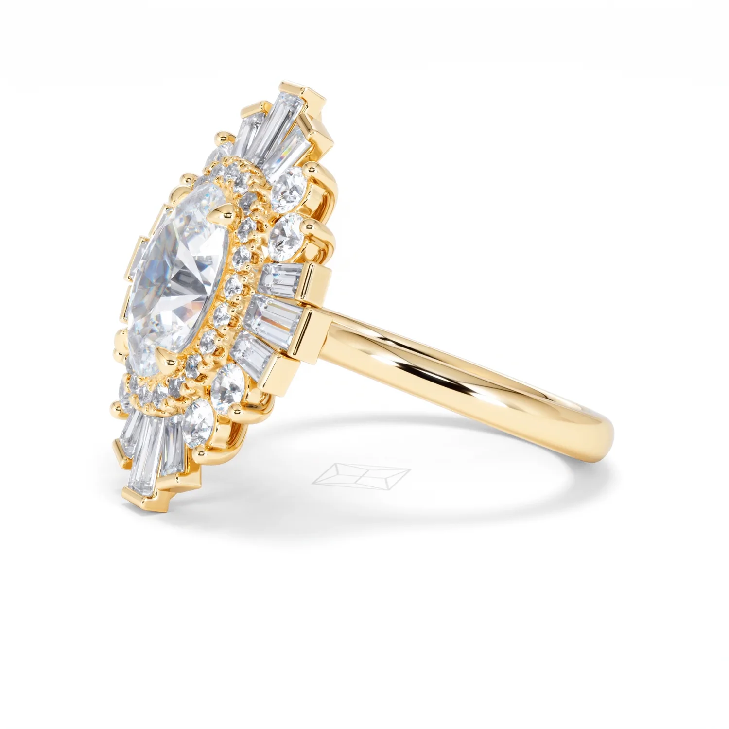 The Radiance Lab Diamond Ring 3.35ct H/SI SetI in 18K Gold - Image 76