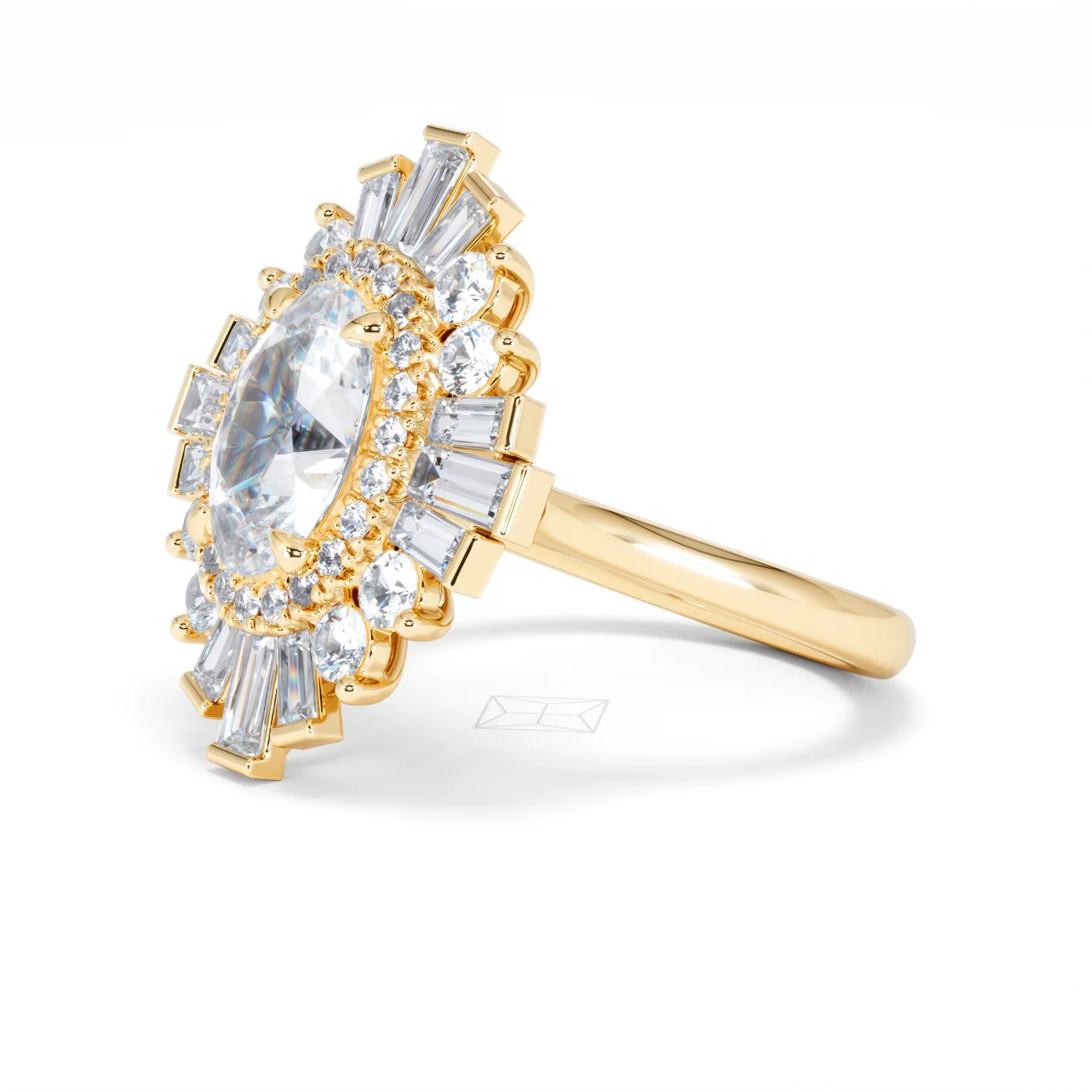 The Radiance Lab Diamond Ring 3.35ct H/SI SetI in 18K Gold - Image 78