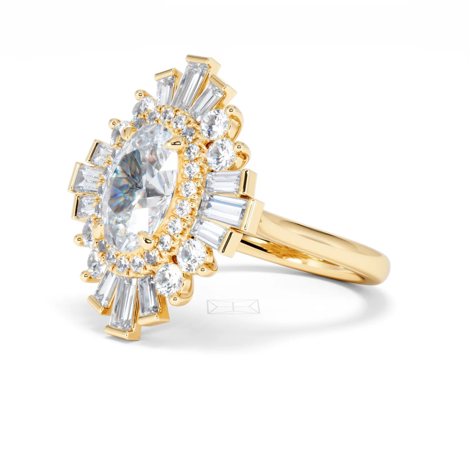 The Radiance Lab Diamond Ring 3.35ct H/SI SetI in 18K Gold - Image 80