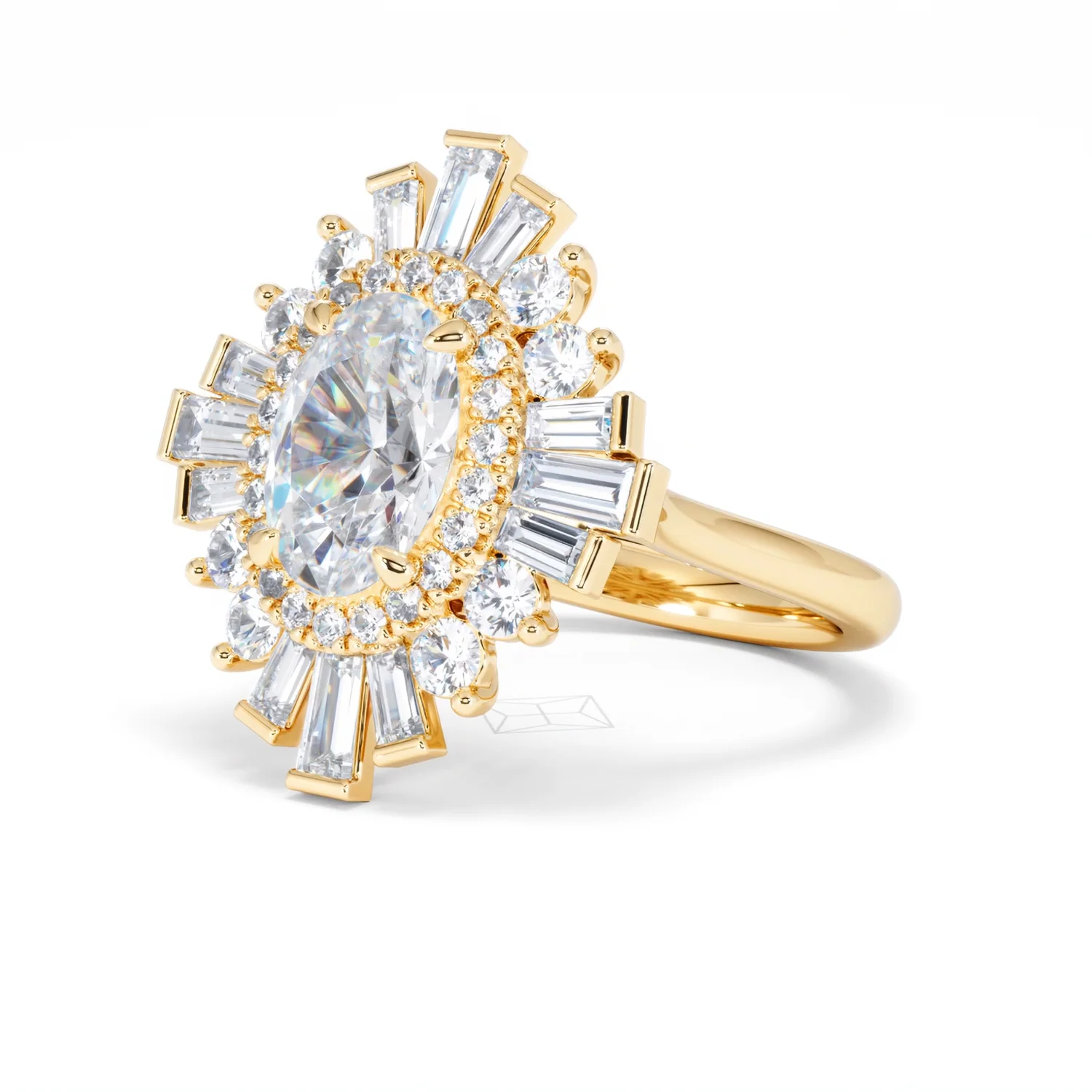 The Radiance Lab Diamond Ring 3.35ct H/SI SetI in 18K Gold - Image 82
