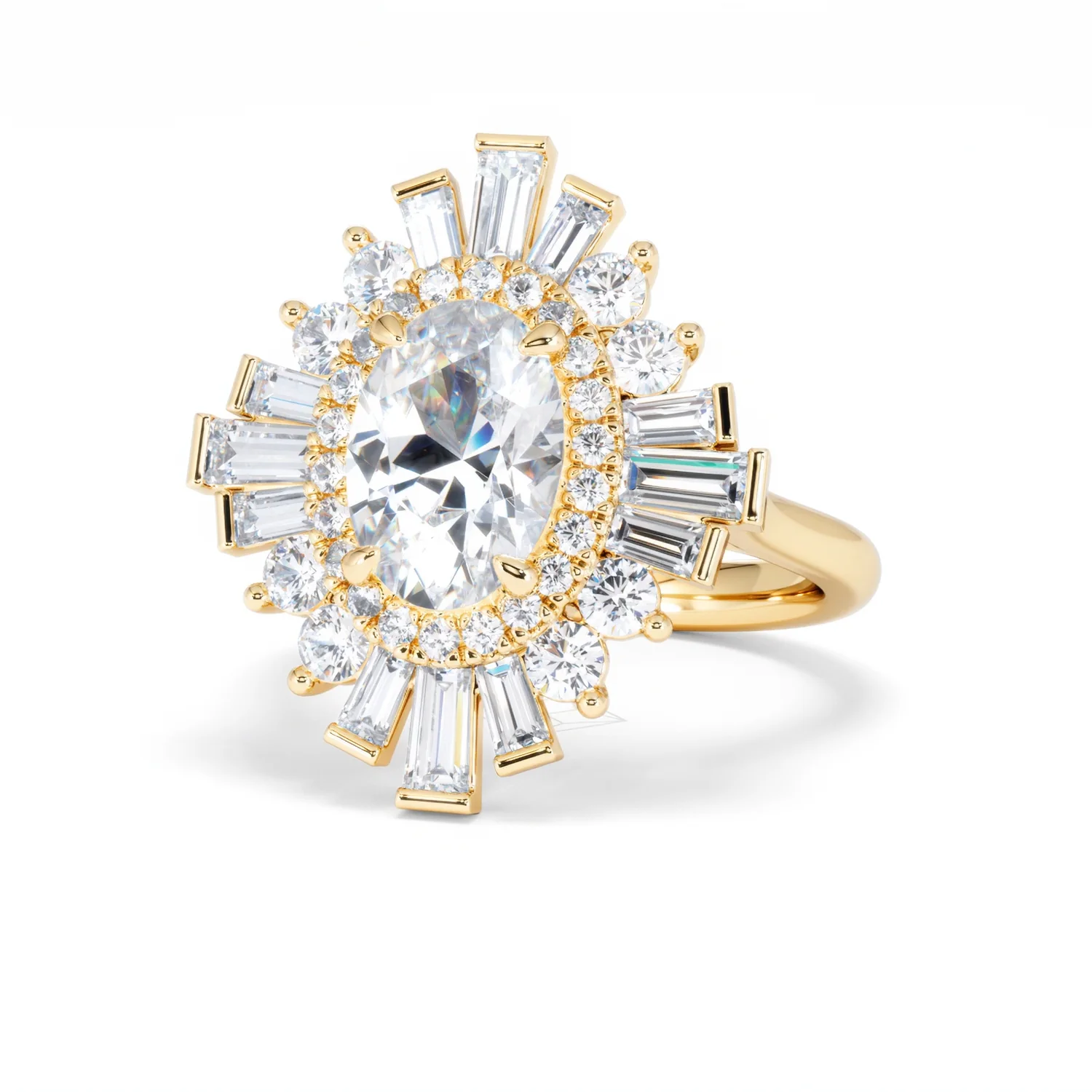 The Radiance Lab Diamond Ring 3.35ct H/SI SetI in 18K Gold - Image 86