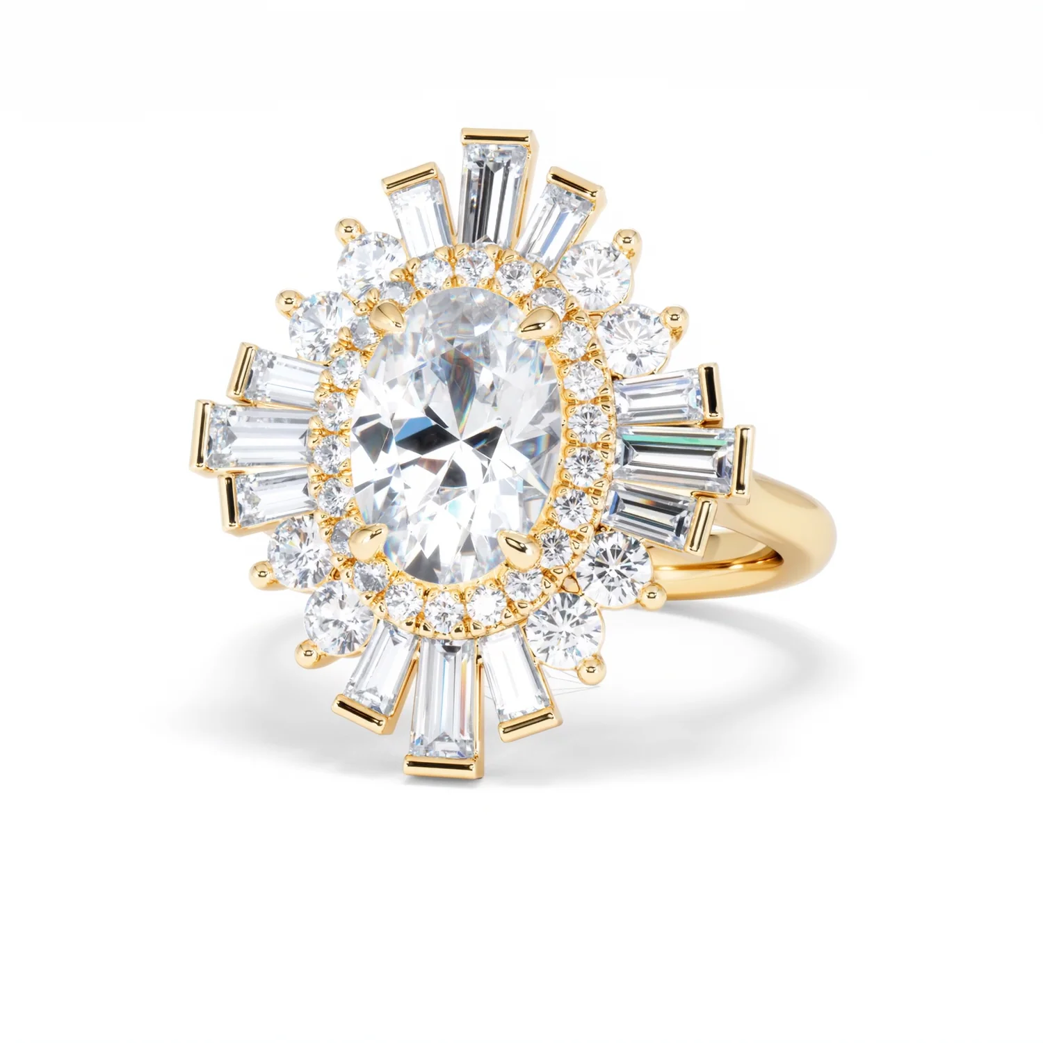 The Radiance Lab Diamond Ring 3.35ct H/SI SetI in 18K Gold - Image 87