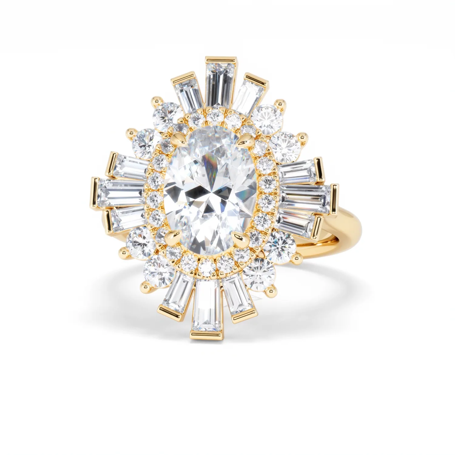 The Radiance Lab Diamond Ring 3.35ct H/SI SetI in 18K Gold - Image 88