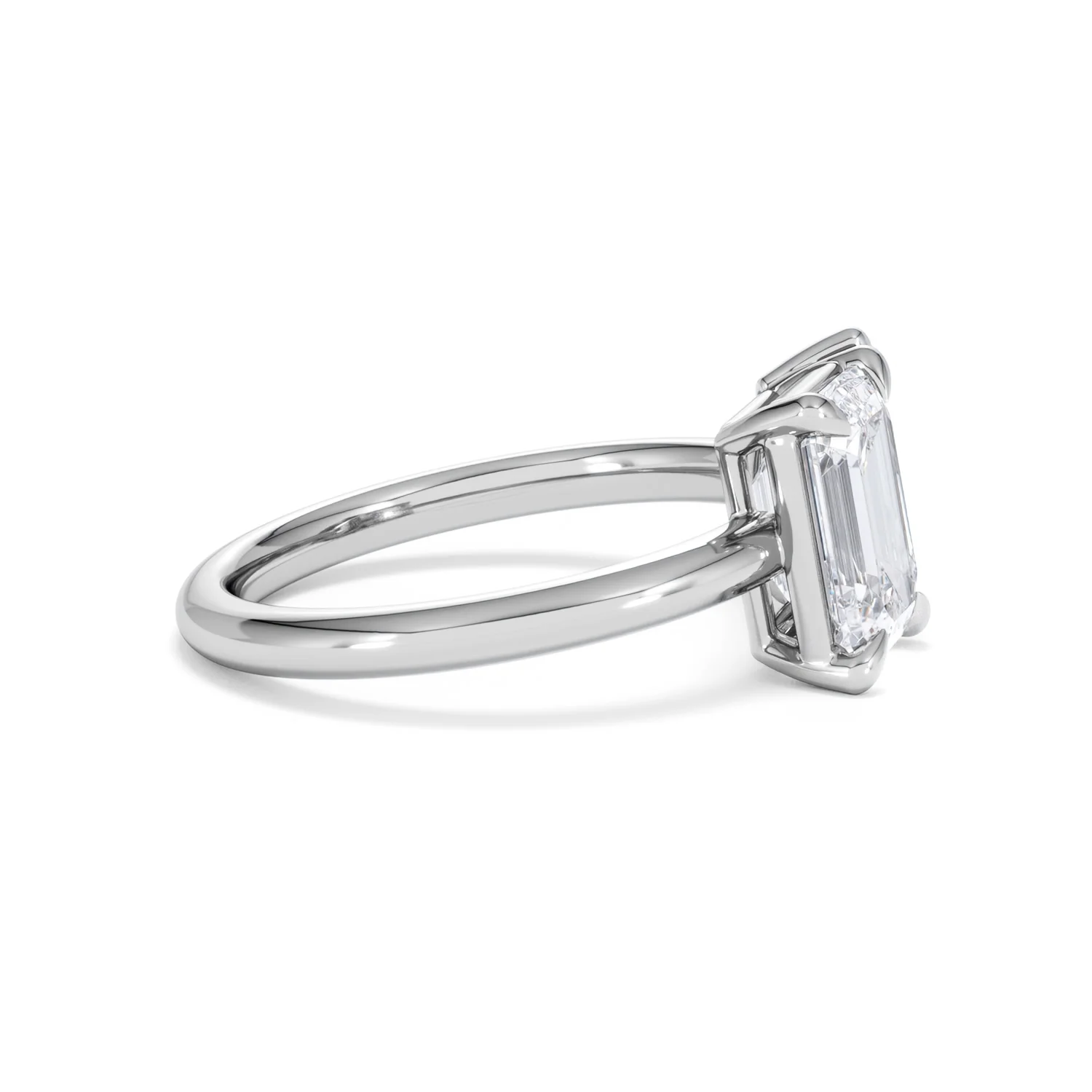 Toi Et Moi 3.00ct Emerald and Pear Cut Lab Diamond Engagement Ring in Platinum - Image 26