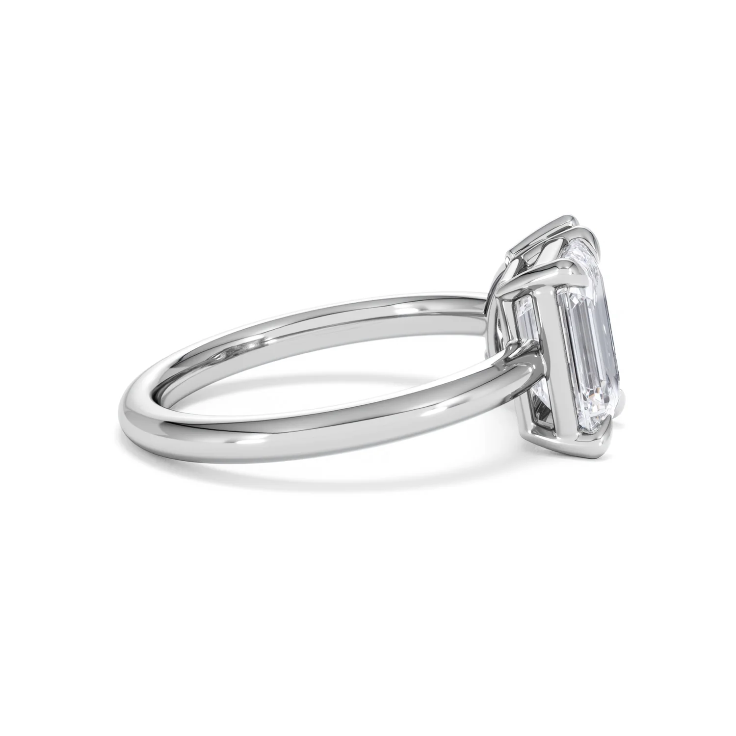 Toi Et Moi 3.00ct Emerald and Pear Cut Lab Diamond Engagement Ring in Platinum - Image 28