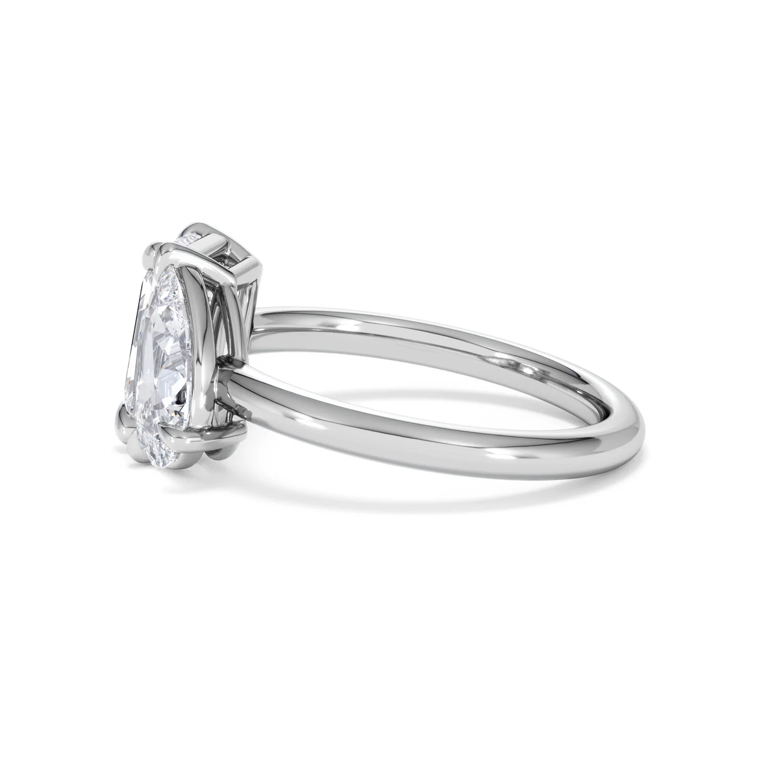 Toi Et Moi 3.00ct Emerald and Pear Cut Lab Diamond Engagement Ring in Platinum - Image 67