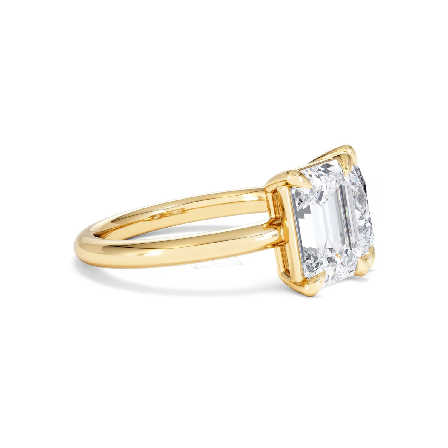 Toi Et Moi 3.00ct Emeraldand Pear Cut Lab Diamond Engagement Ring in 18K Yellow Gold - Image 23