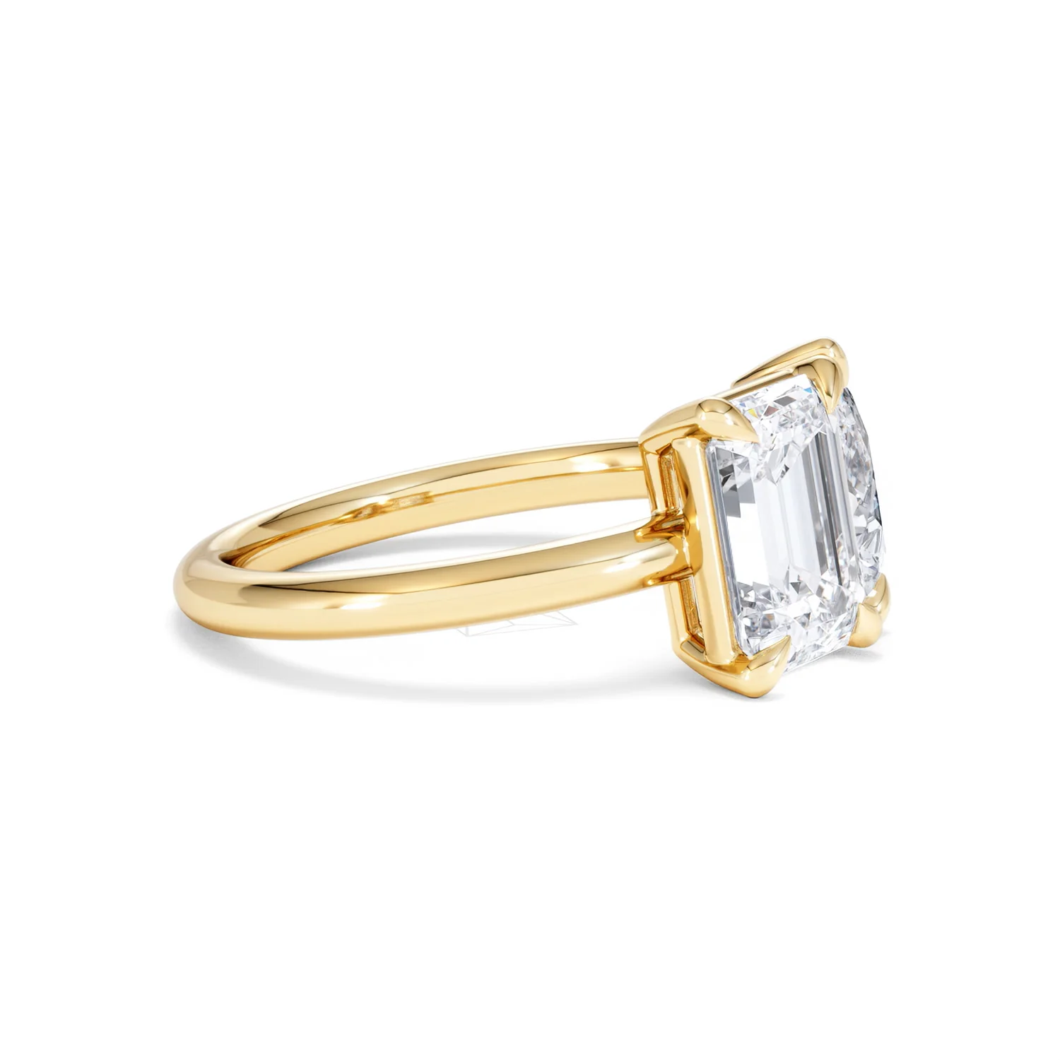 Toi Et Moi 3.00ct Emeraldand Pear Cut Lab Diamond Engagement Ring in 18K Yellow Gold - Image 24
