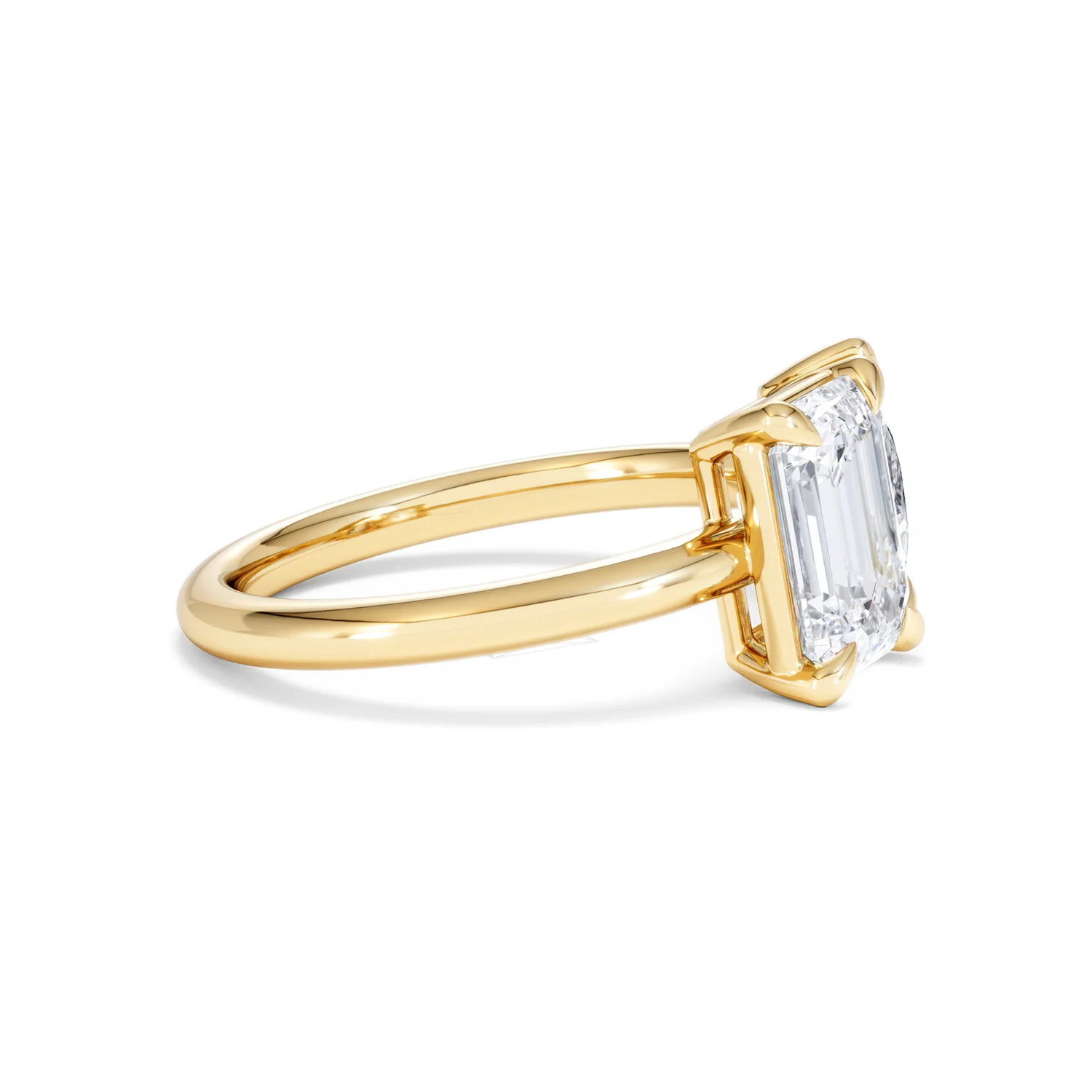 Toi Et Moi 3.00ct Emeraldand Pear Cut Lab Diamond Engagement Ring in 18K Yellow Gold - Image 26