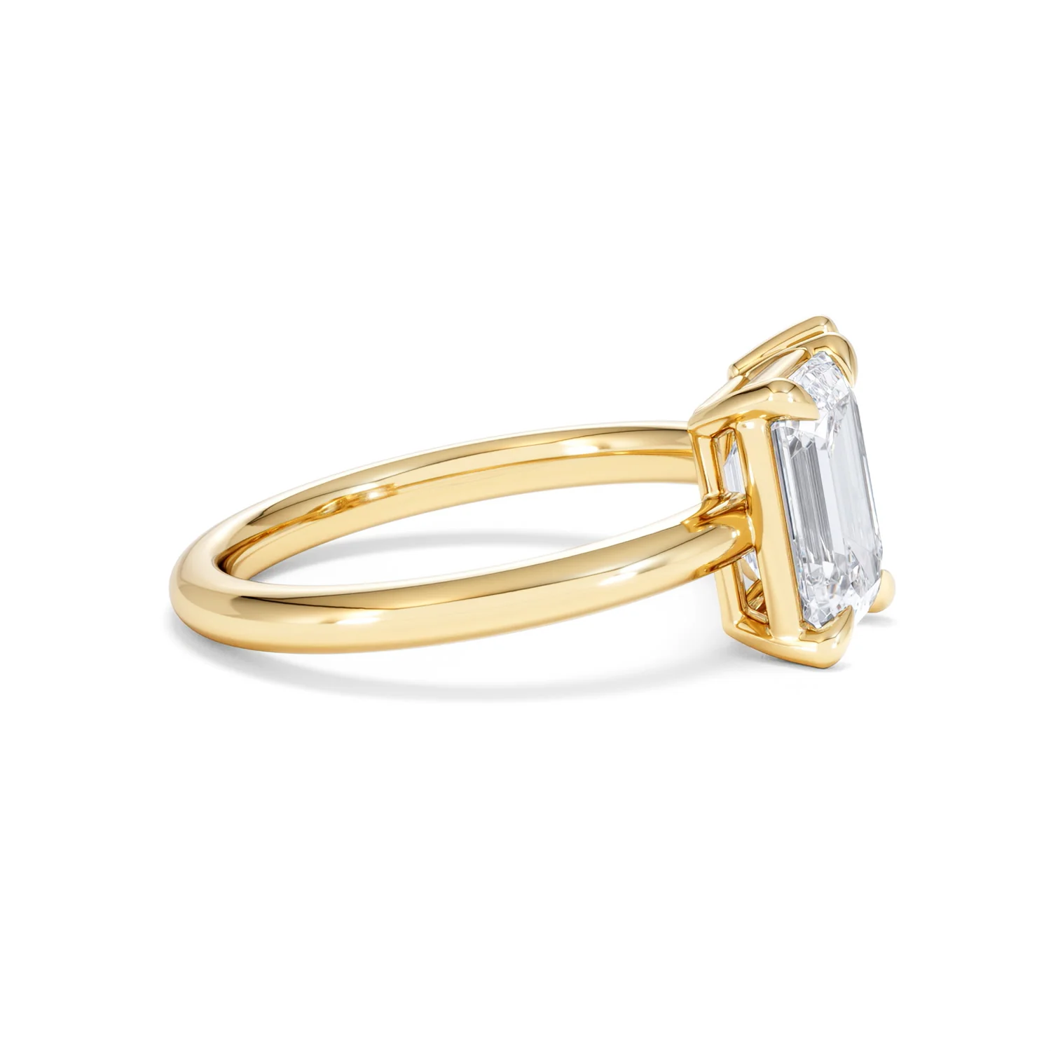 Toi Et Moi 3.00ct Emeraldand Pear Cut Lab Diamond Engagement Ring in 18K Yellow Gold - Image 28