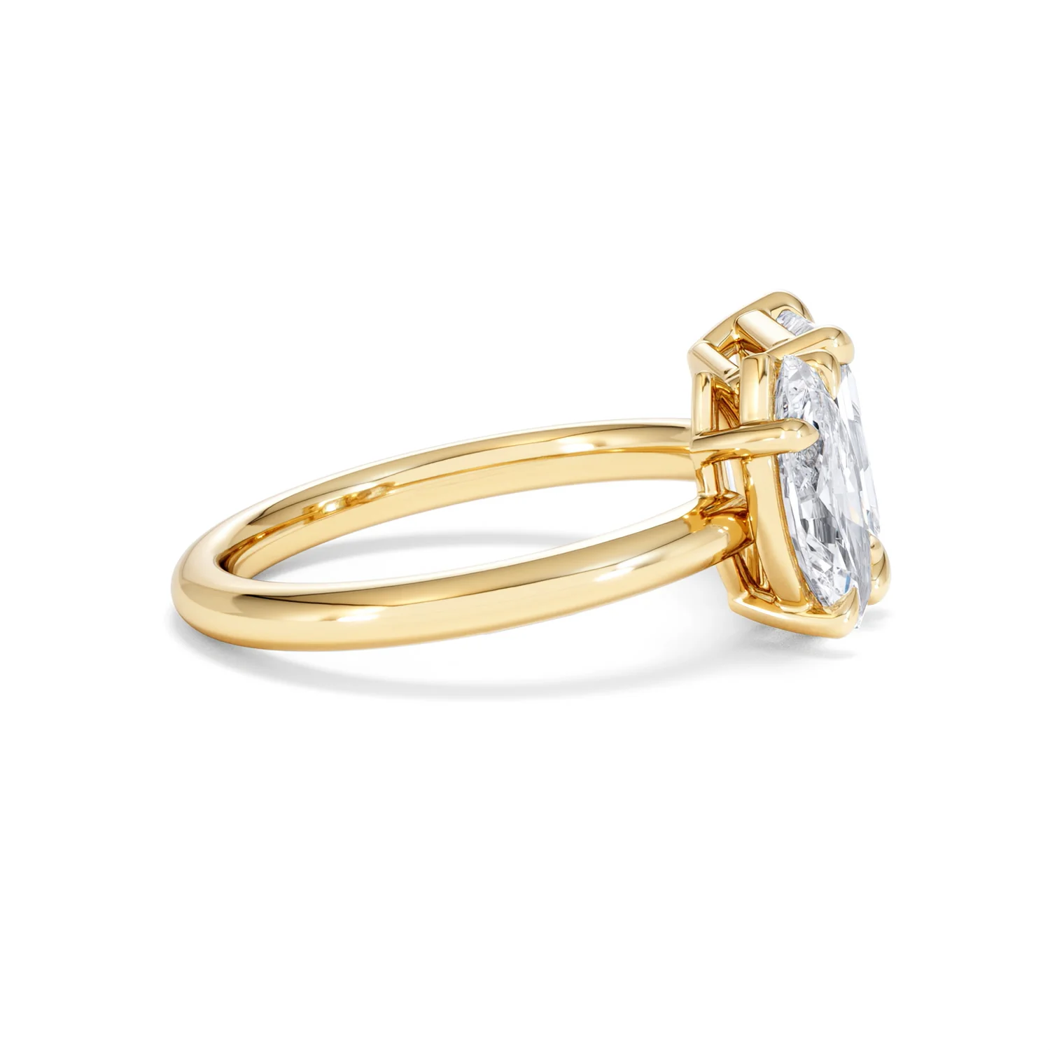 Toi Et Moi 3.00ct Marquise and Emerald Cut Lab Diamond Engagement Ring in 18K Yellow Gold - Image 28
