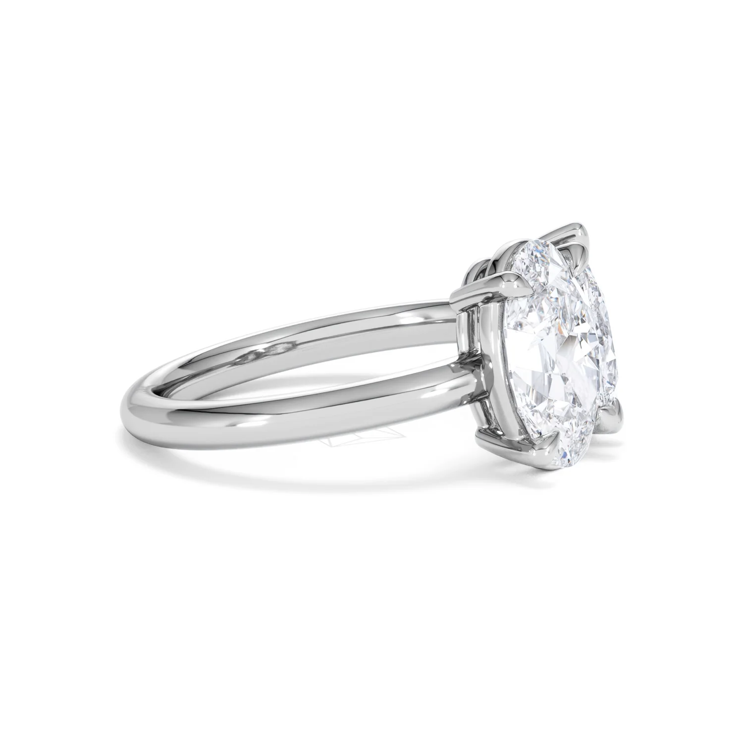 Toi Et Moi 3.00ct Oval and Pear Cut Lab Diamond Engagement Ring in Platinum - Image 25