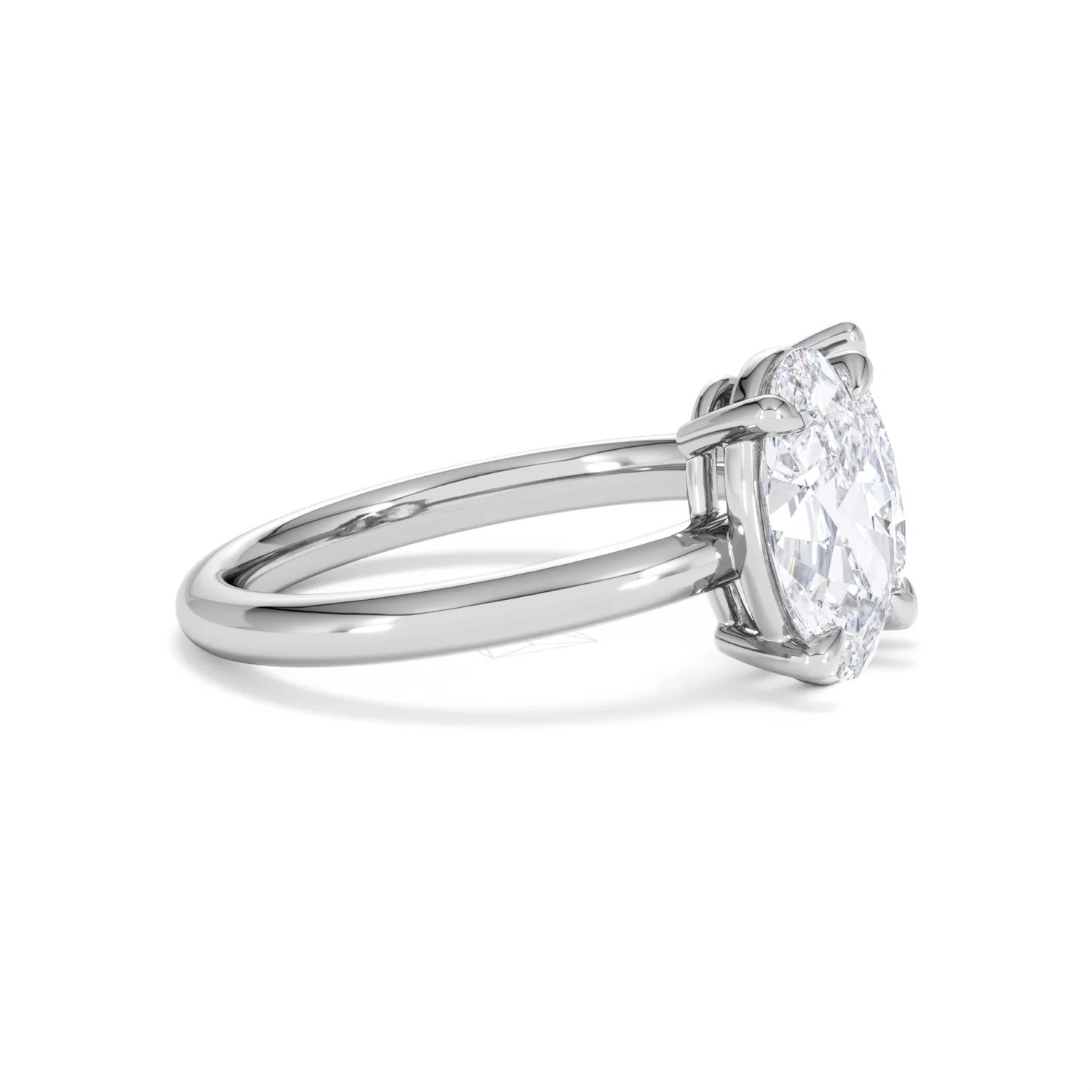 Toi Et Moi 3.00ct Oval and Pear Cut Lab Diamond Engagement Ring in Platinum - Image 26
