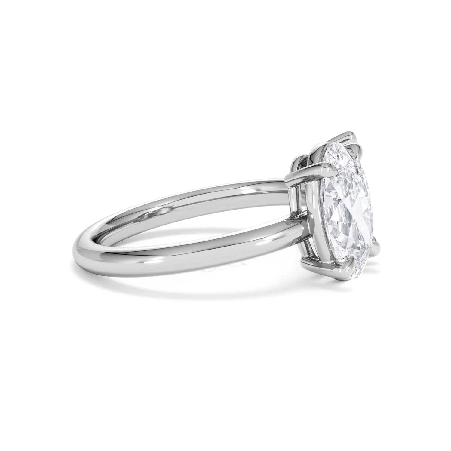 Toi Et Moi 3.00ct Oval and Pear Cut Lab Diamond Engagement Ring in Platinum - Image 27