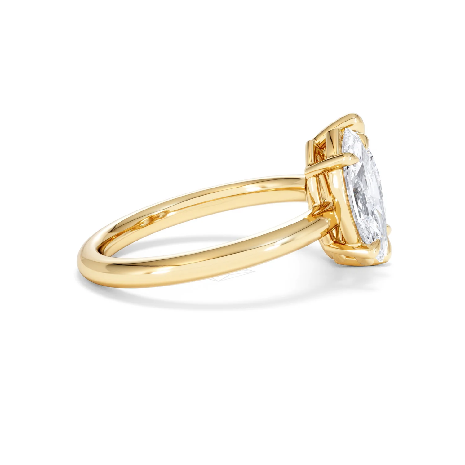 Toi Et Moi 3.00ct Pear and Marquise Cut Lab Diamond Engagement Ring in 18K Yellow Gold - Image 29